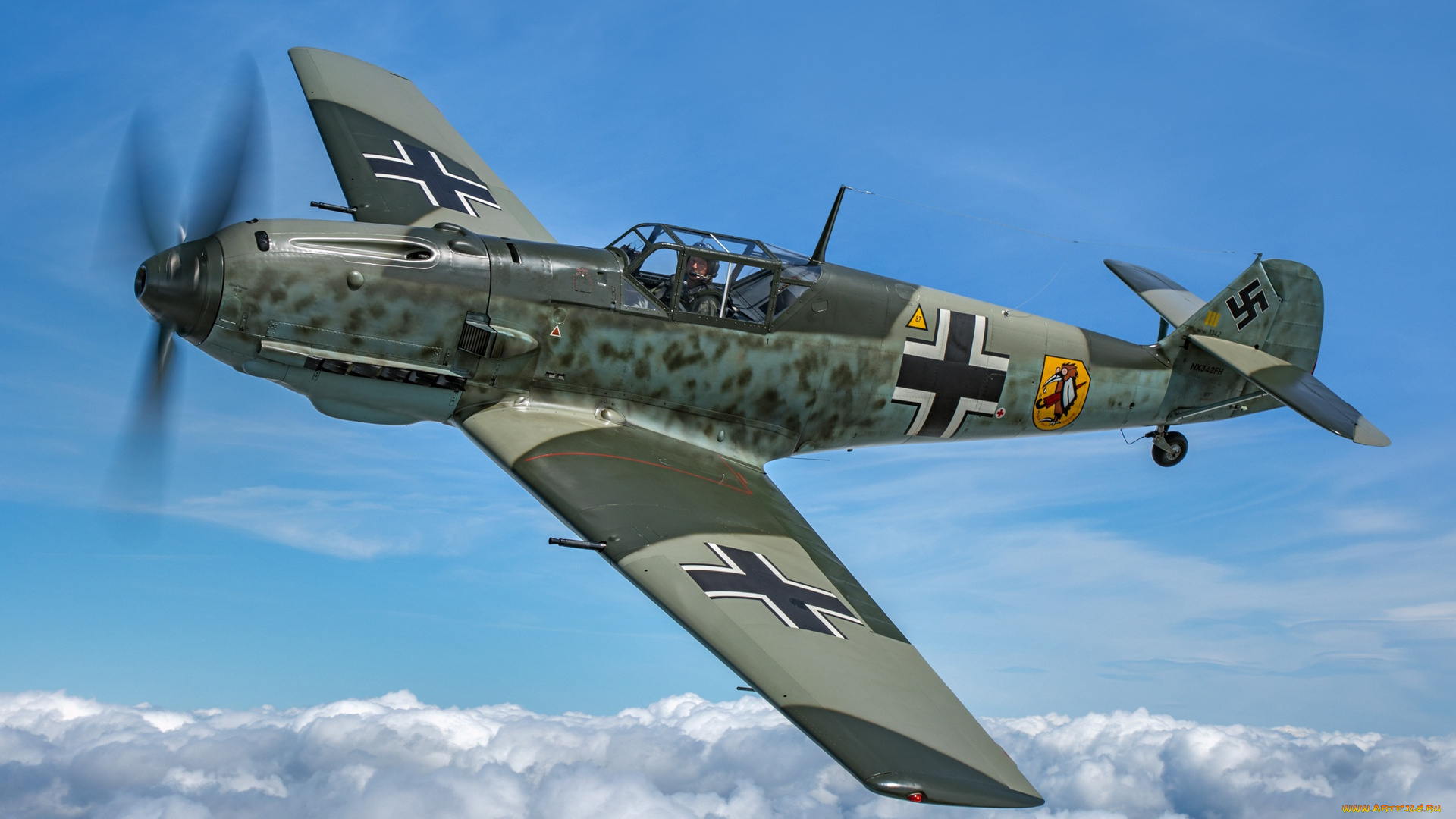 авиация, боевые, самолёты, messerschmitt, ме-109