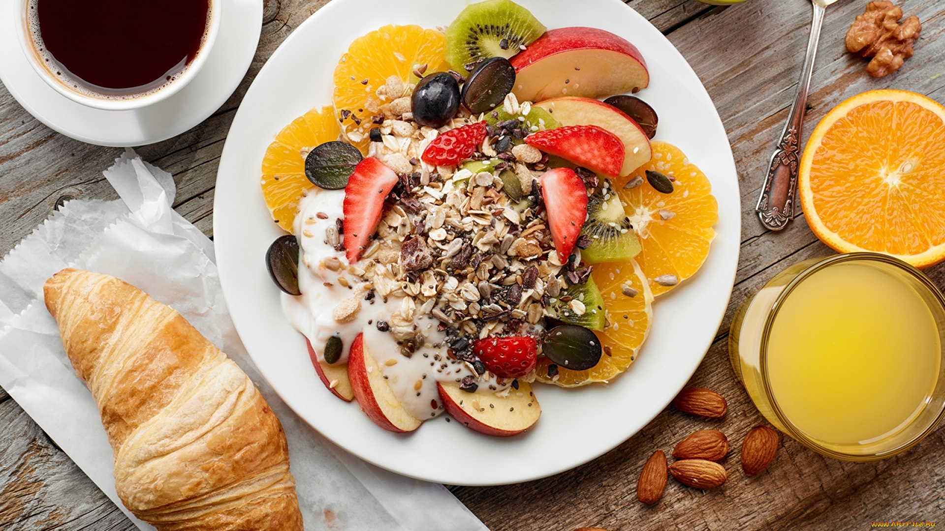 еда, мюсли, , хлопья, ягоды, фрукты