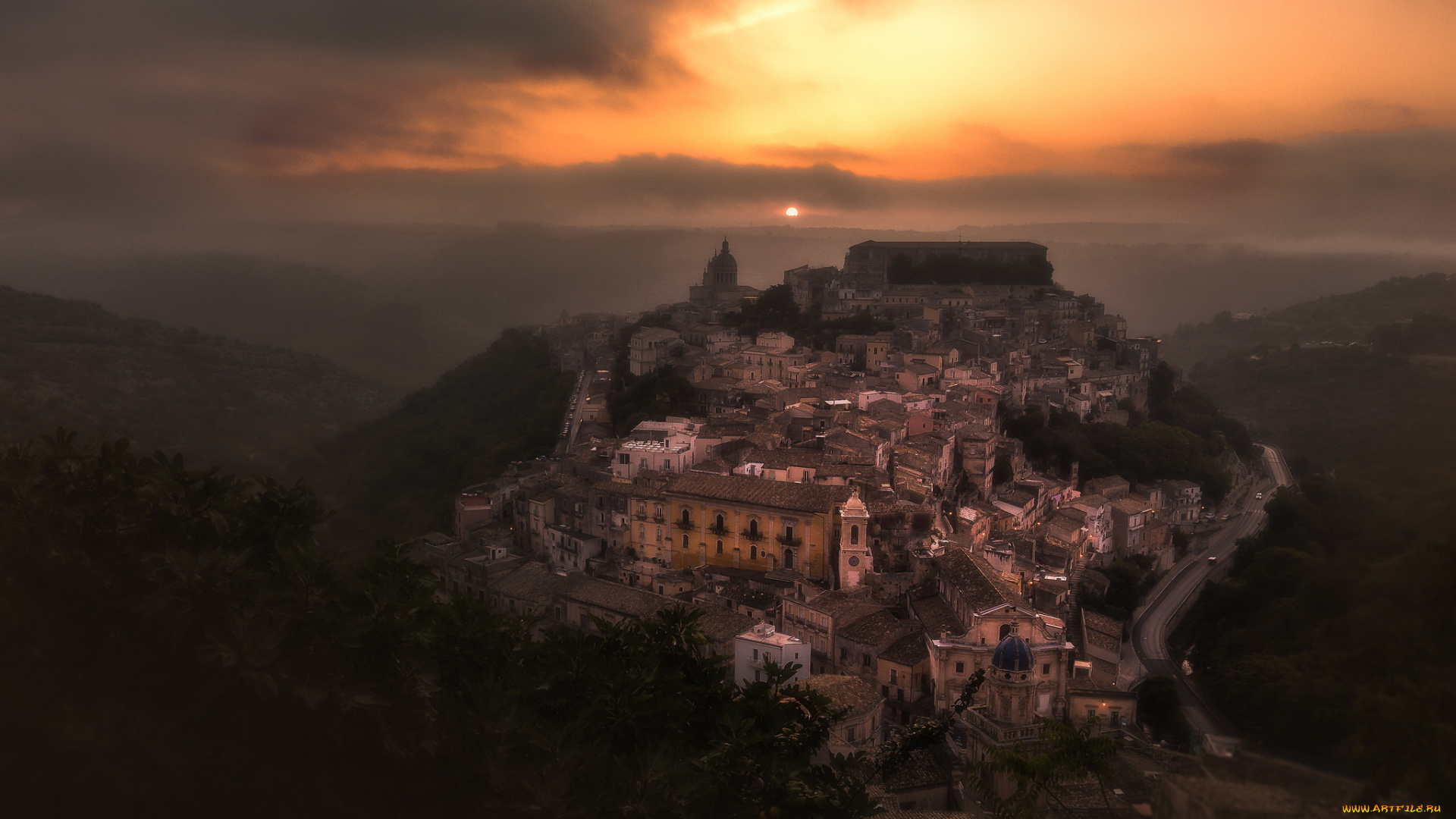 города, -, панорамы, простор