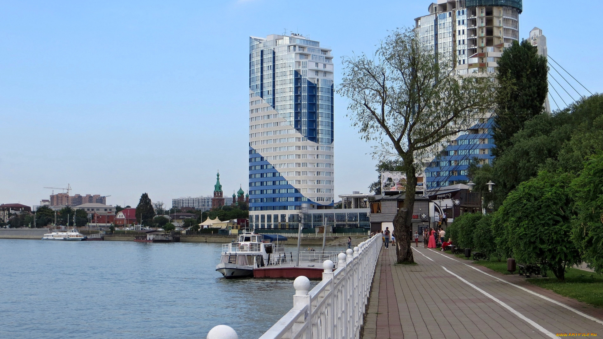 краснодар, города, -, улицы, , площади, , набережные, город, кубань, река, набережная