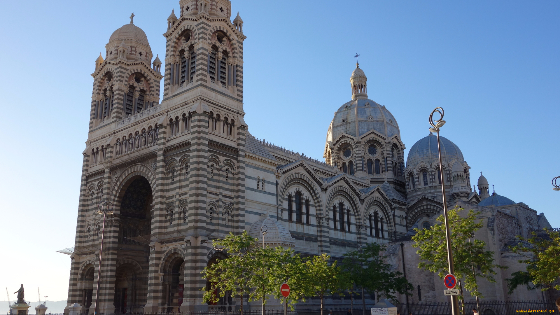 марсель, города, марсель, , франция, город, кафедральный, собор