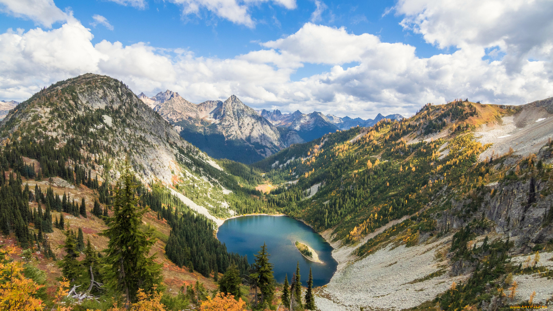 природа, горы, простор