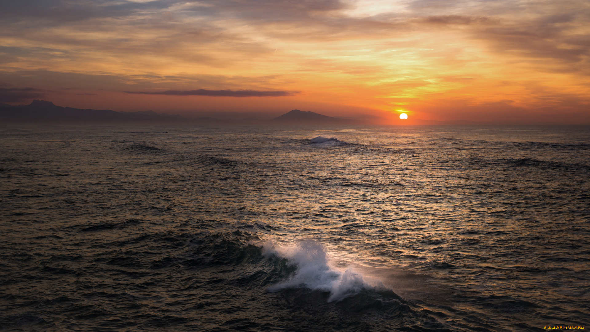 природа, моря, океаны, простор