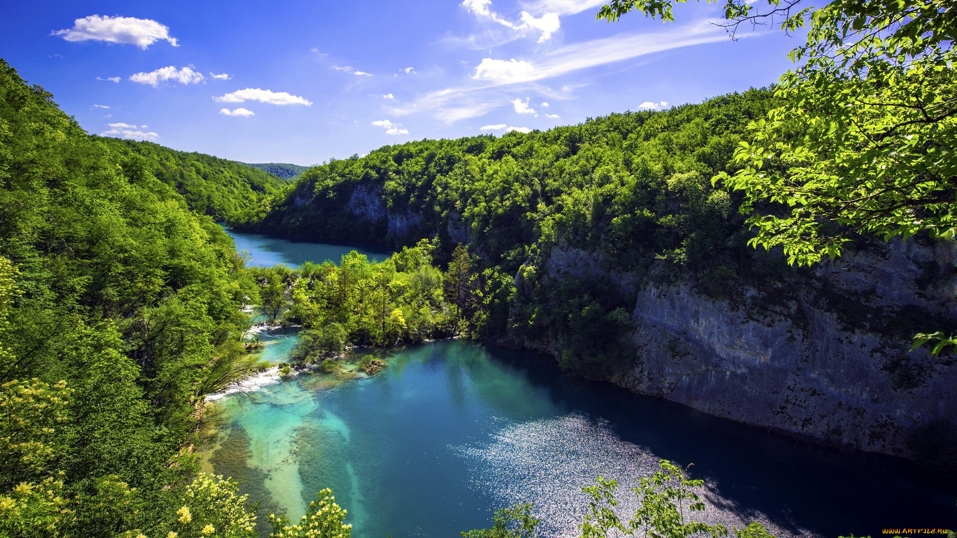 природа, реки, озера, плитвицкие