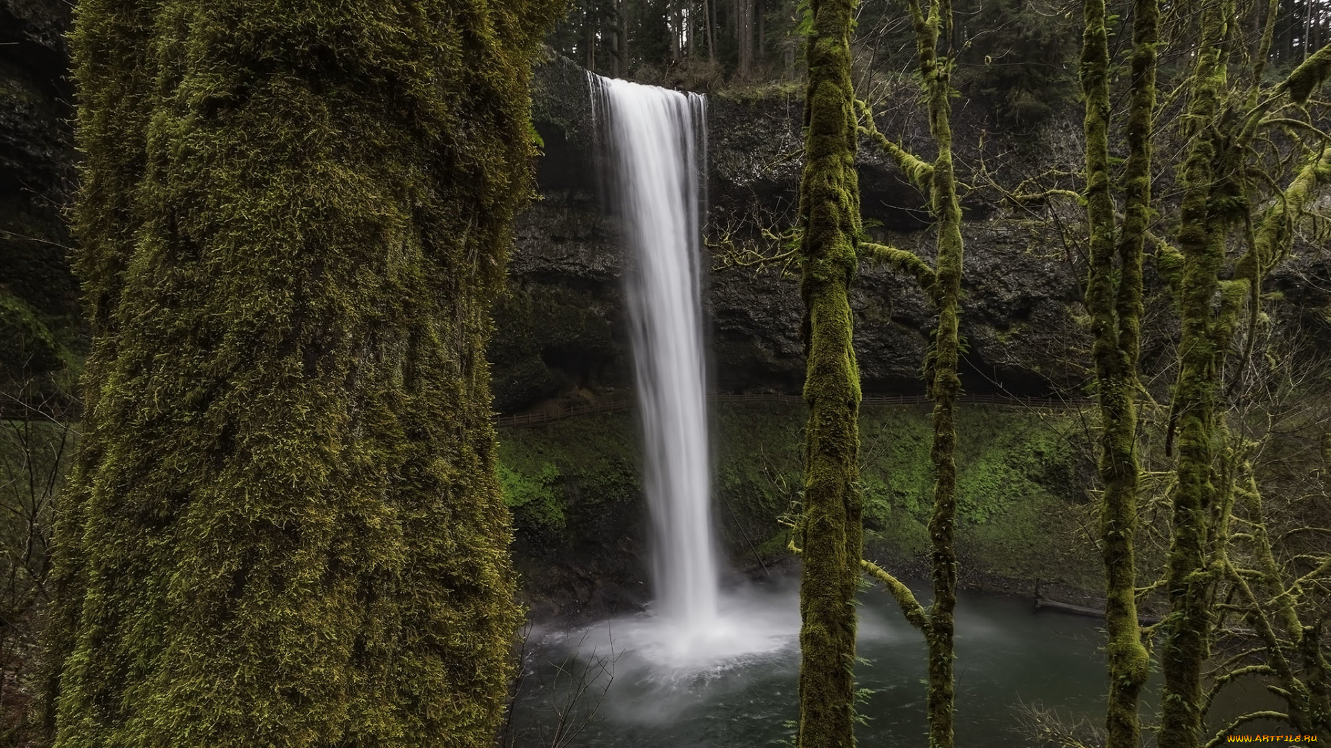 природа, водопады, простор