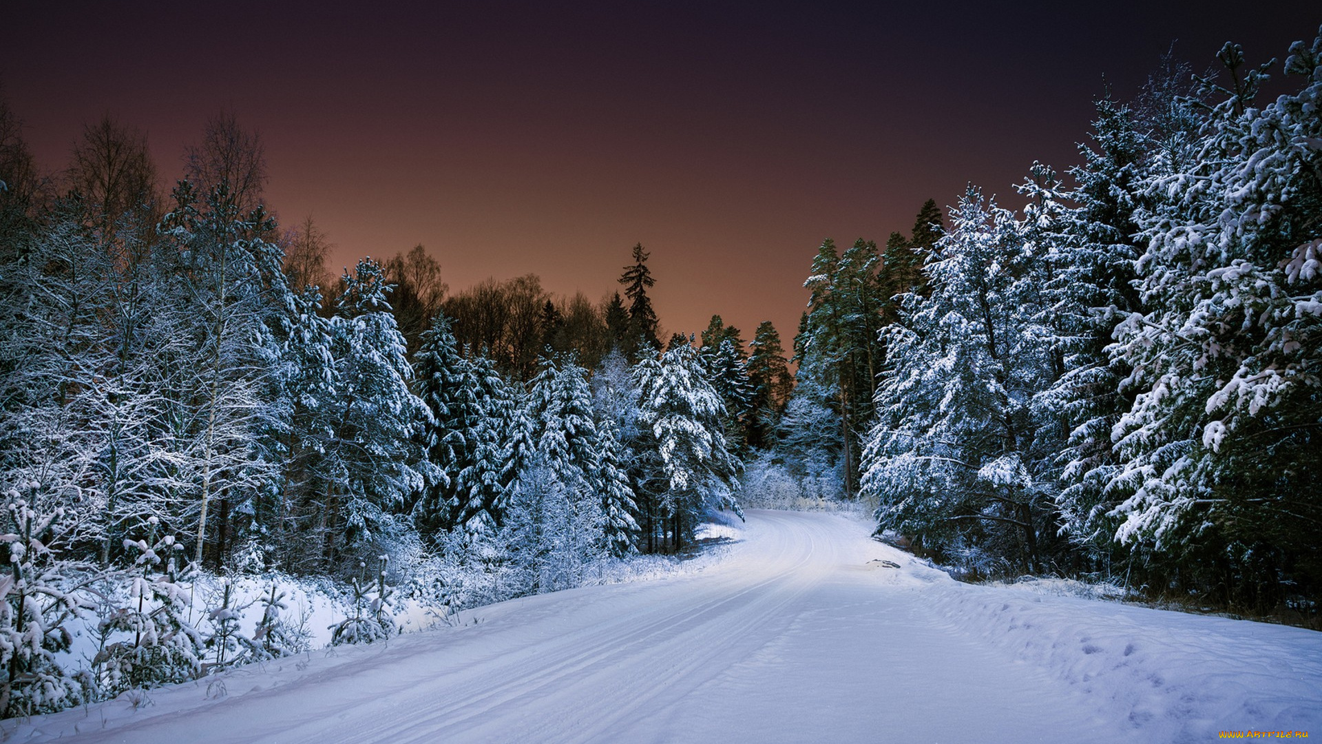 природа, зима, простор