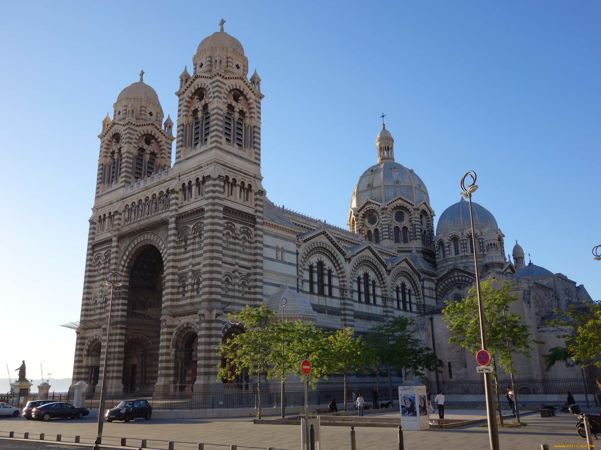 марсель, города, марсель, , франция, город, кафедральный, собор