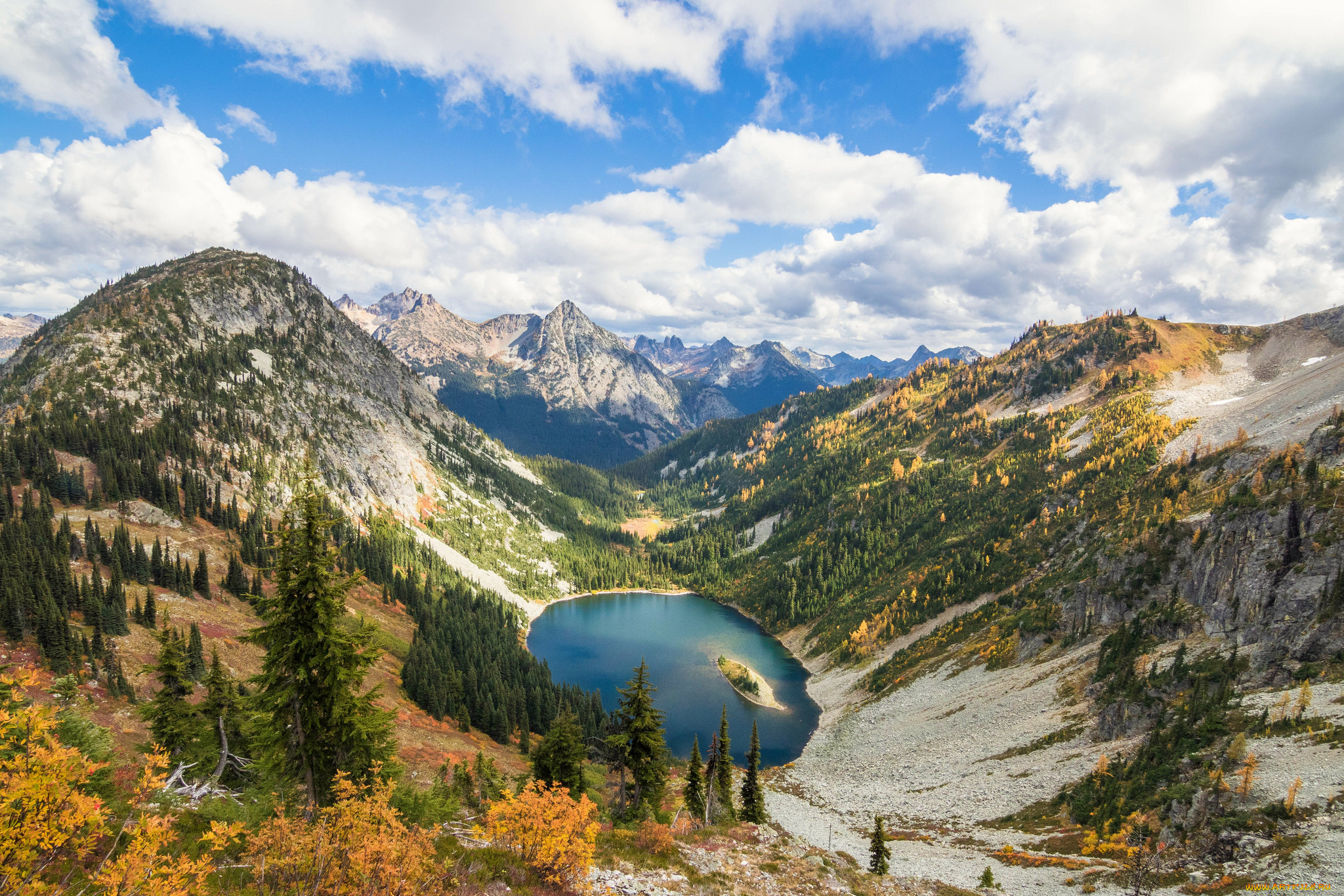 природа, горы, простор