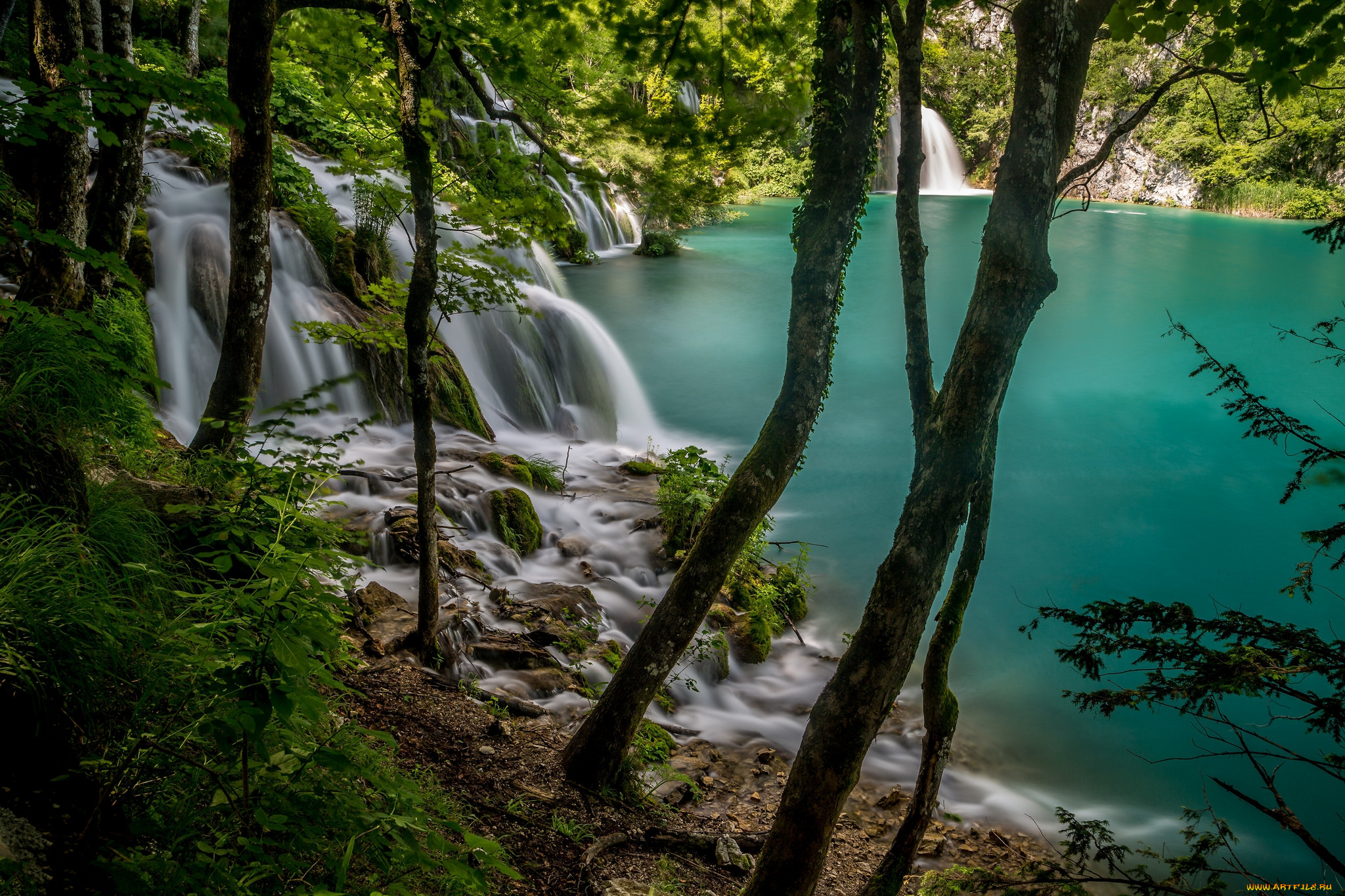 природа, водопады, простор