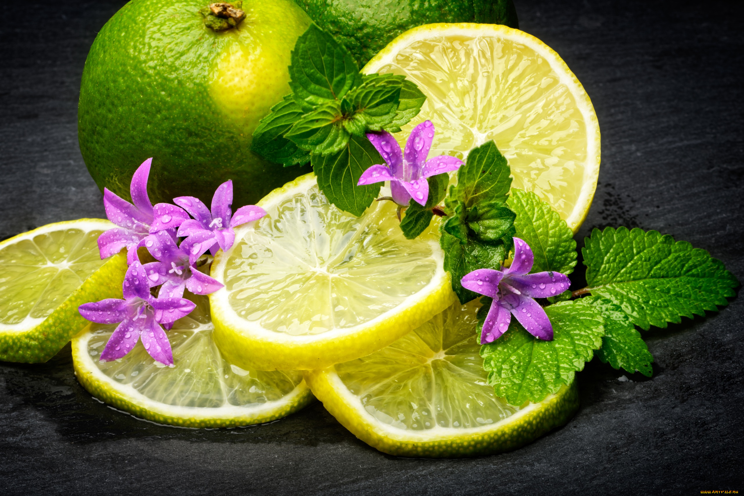 еда, цитрусы, лимон