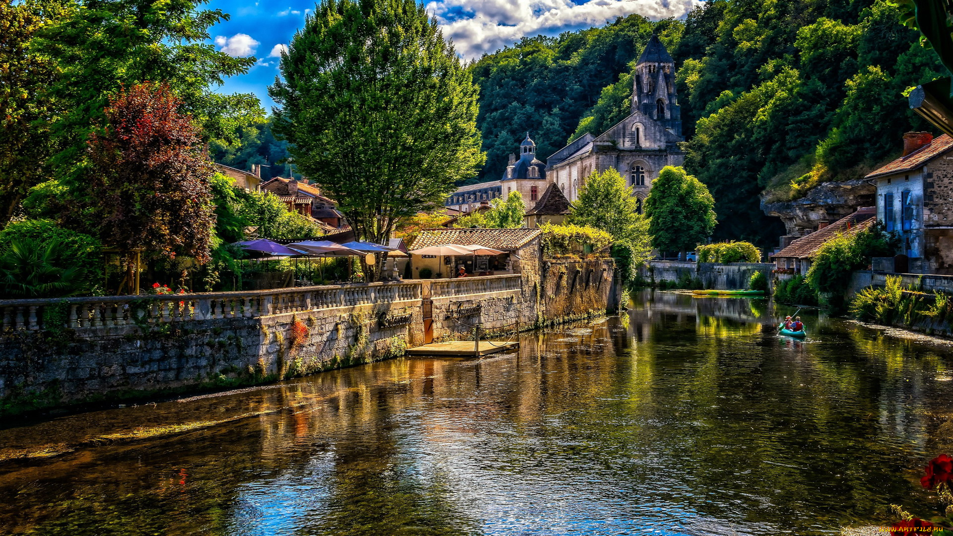 brantom, france, города, -, улицы, , площади, , набережные