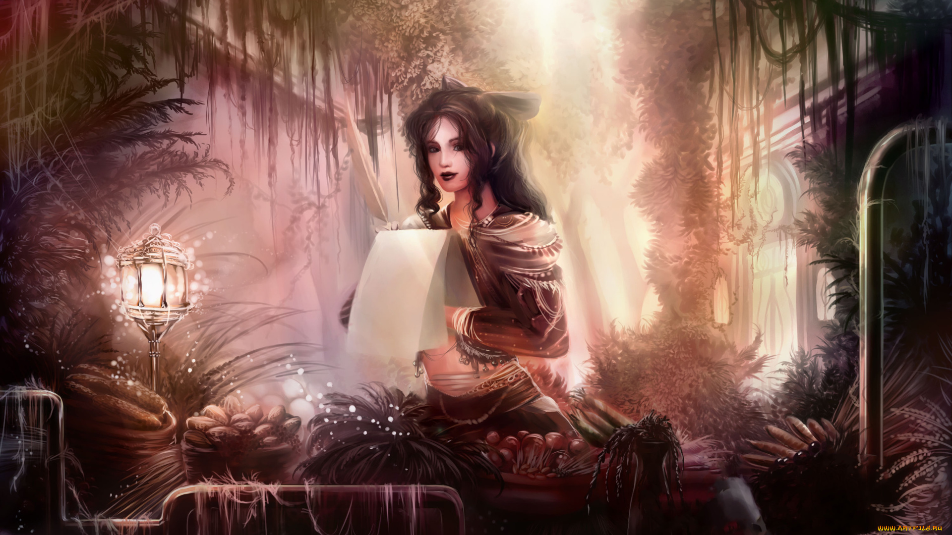 фэнтези, девушки, девушка, фон, взгляд, альбом