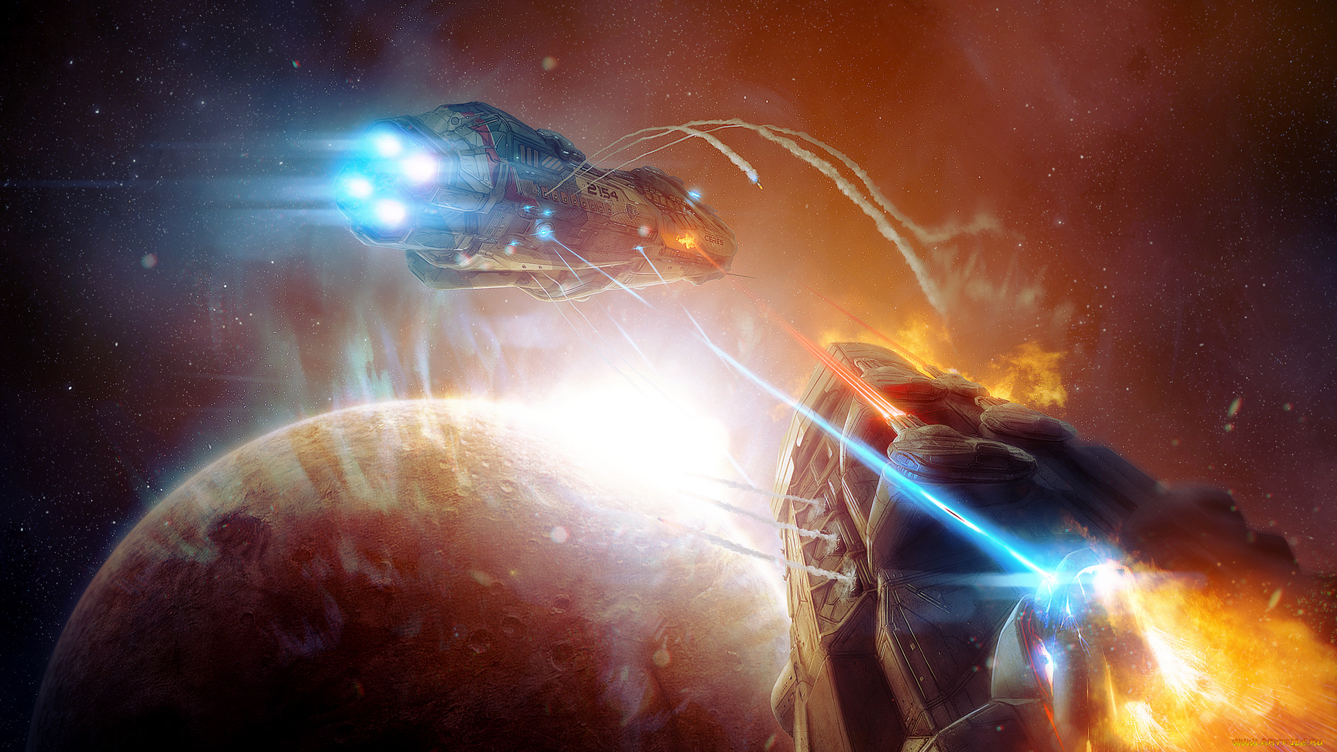 фэнтези, космические, корабли, , звездолеты, , станции, планета, корабли, фон, бой