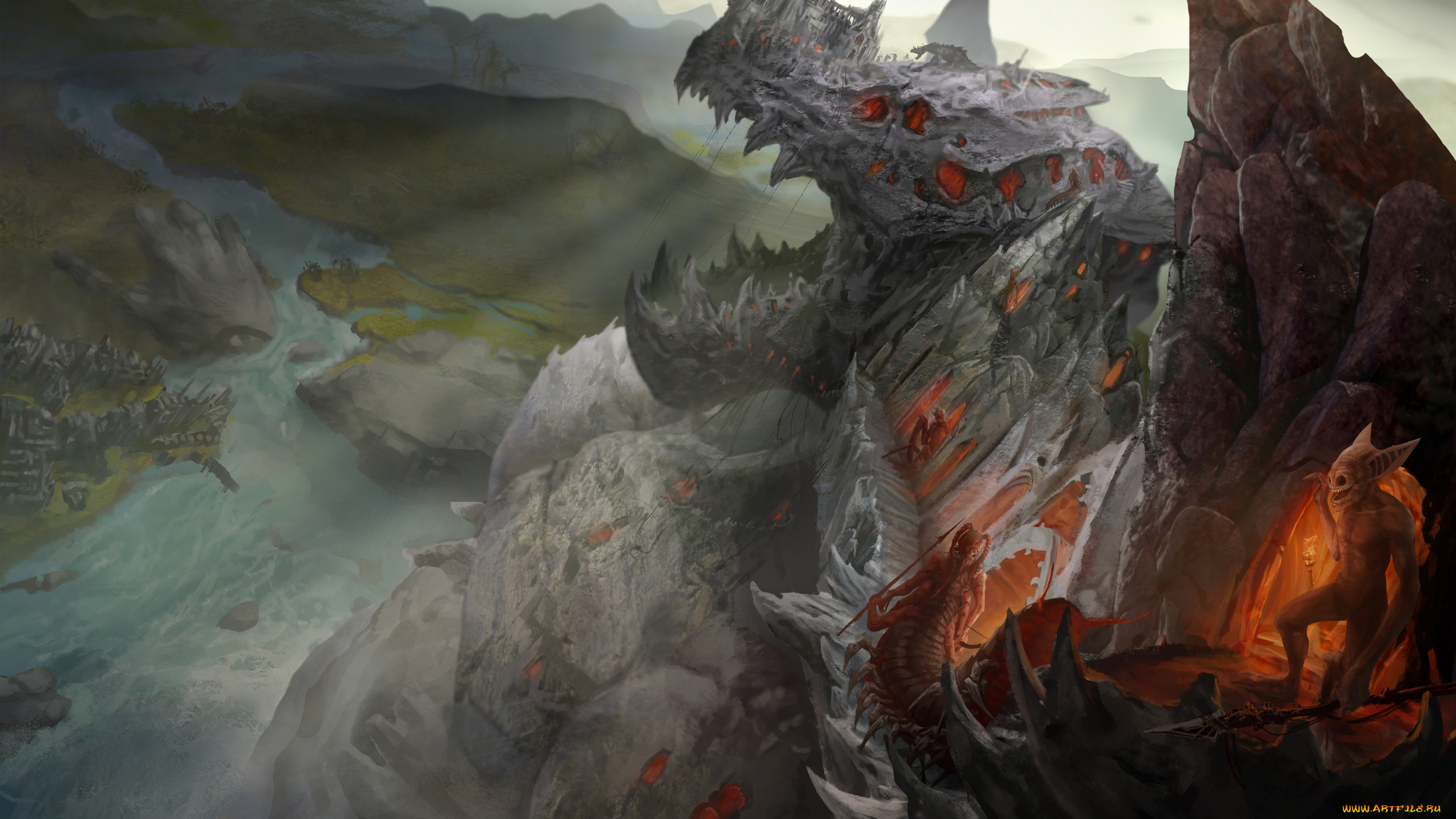 фэнтези, существа, фон