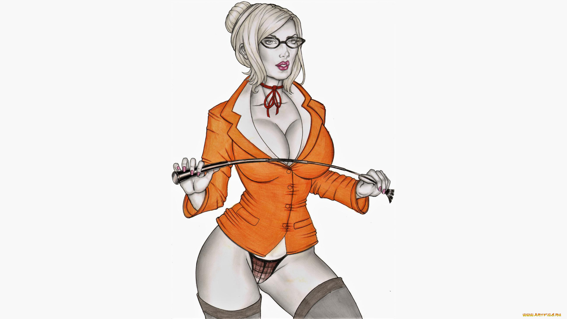 рисованное, elberty, oliveira, девушка, фон, пиджак, хлыст