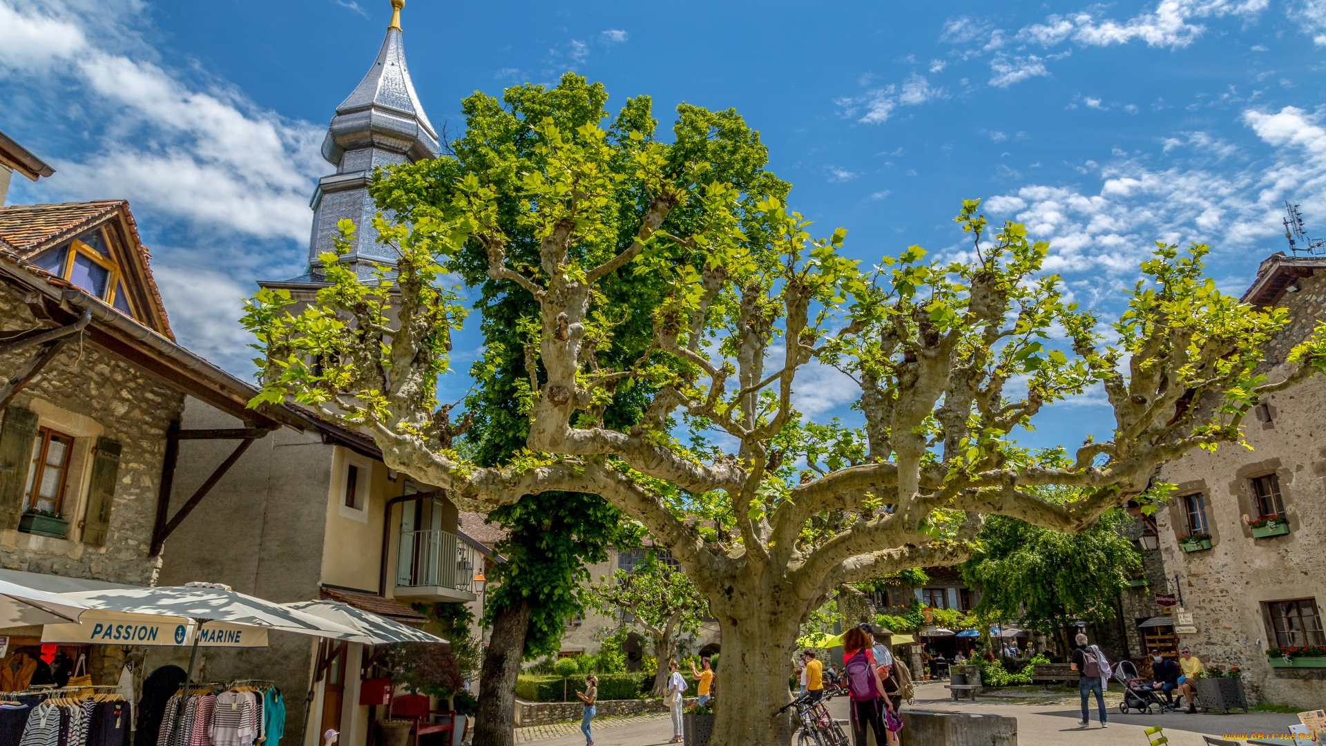 yvoire, france, города, ивуар, , франция