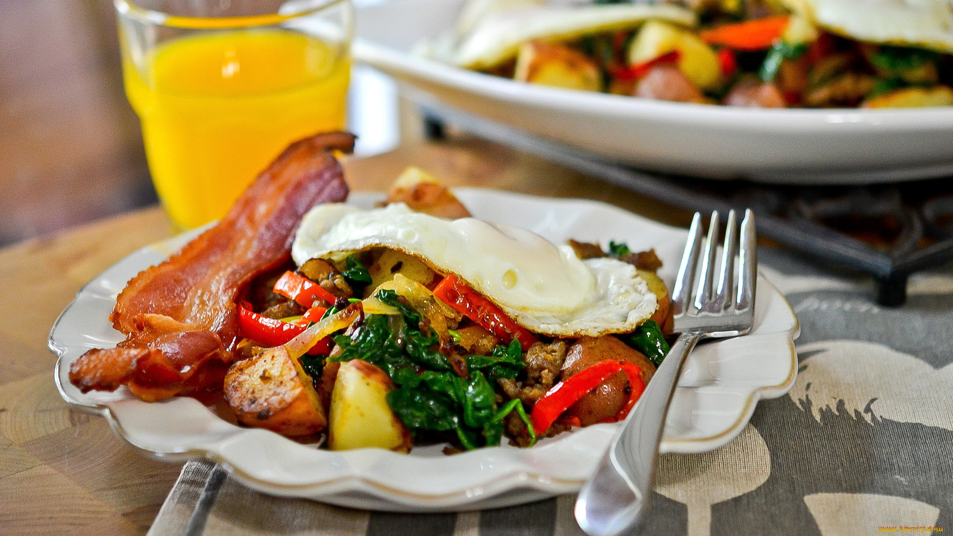 еда, салаты, , закуски, бекон, салат