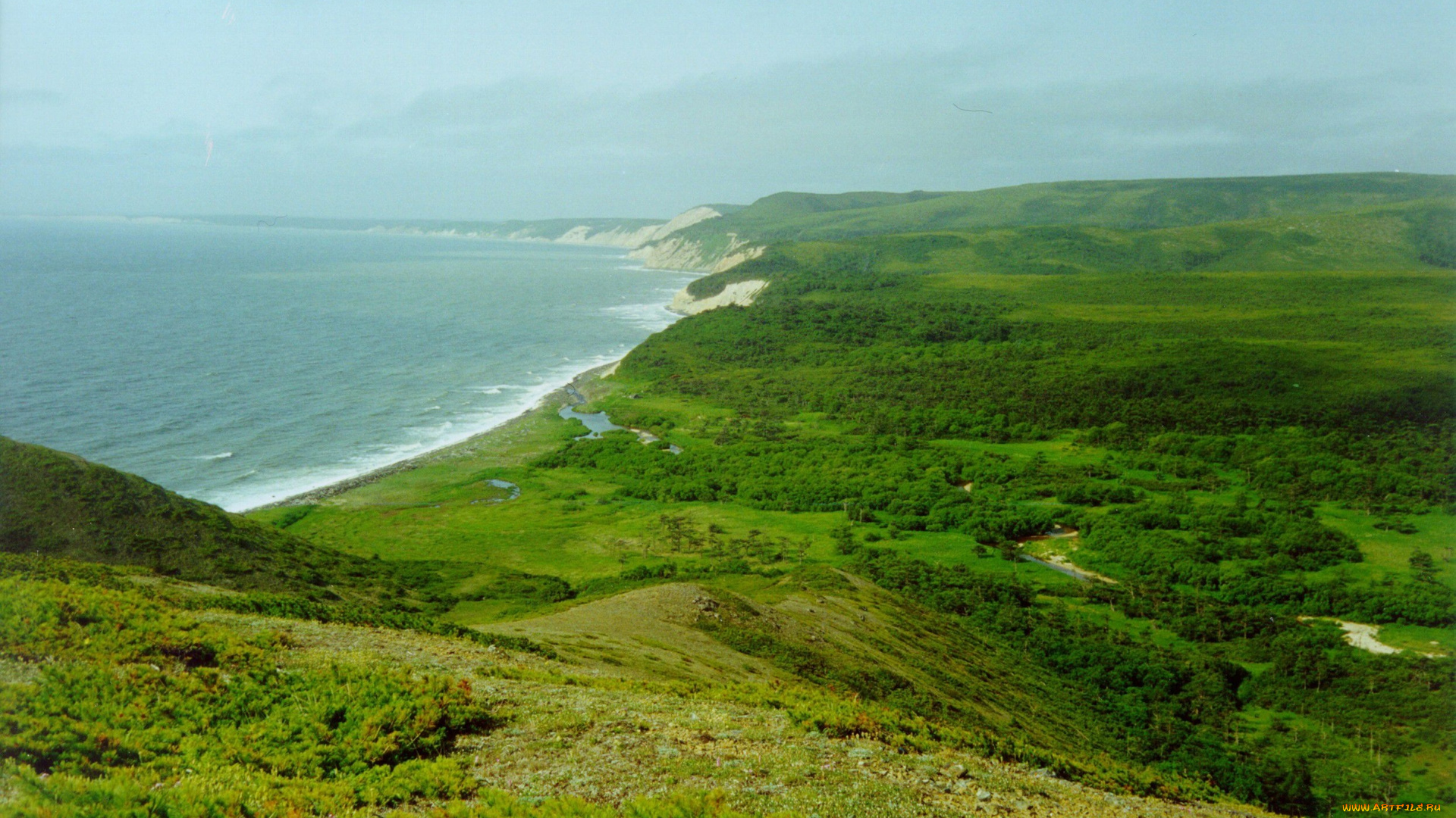сахалин, природа, побережье, россия, море, берег