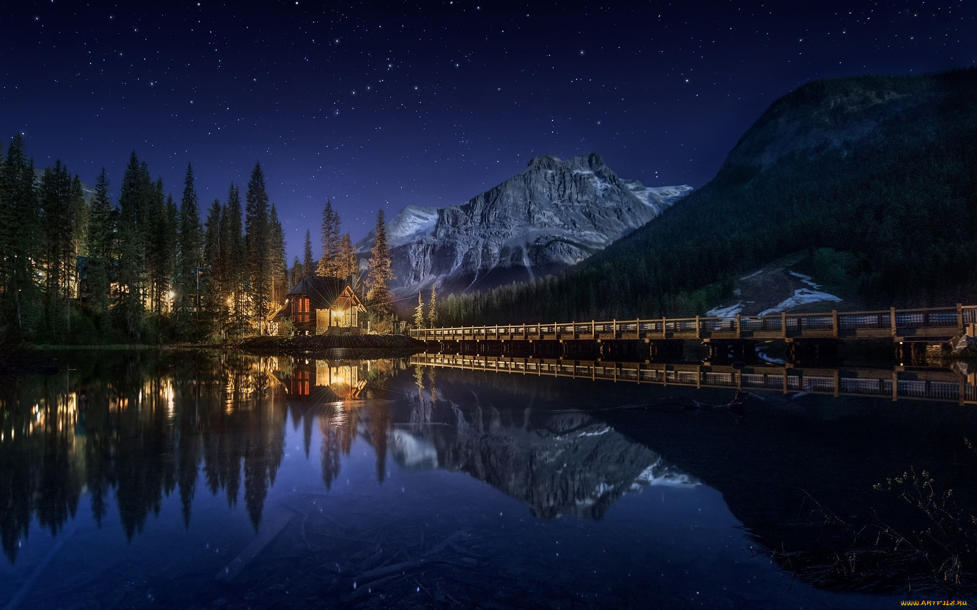 canada, emerald, lake, города, -, здания, , дома, emerald, lake