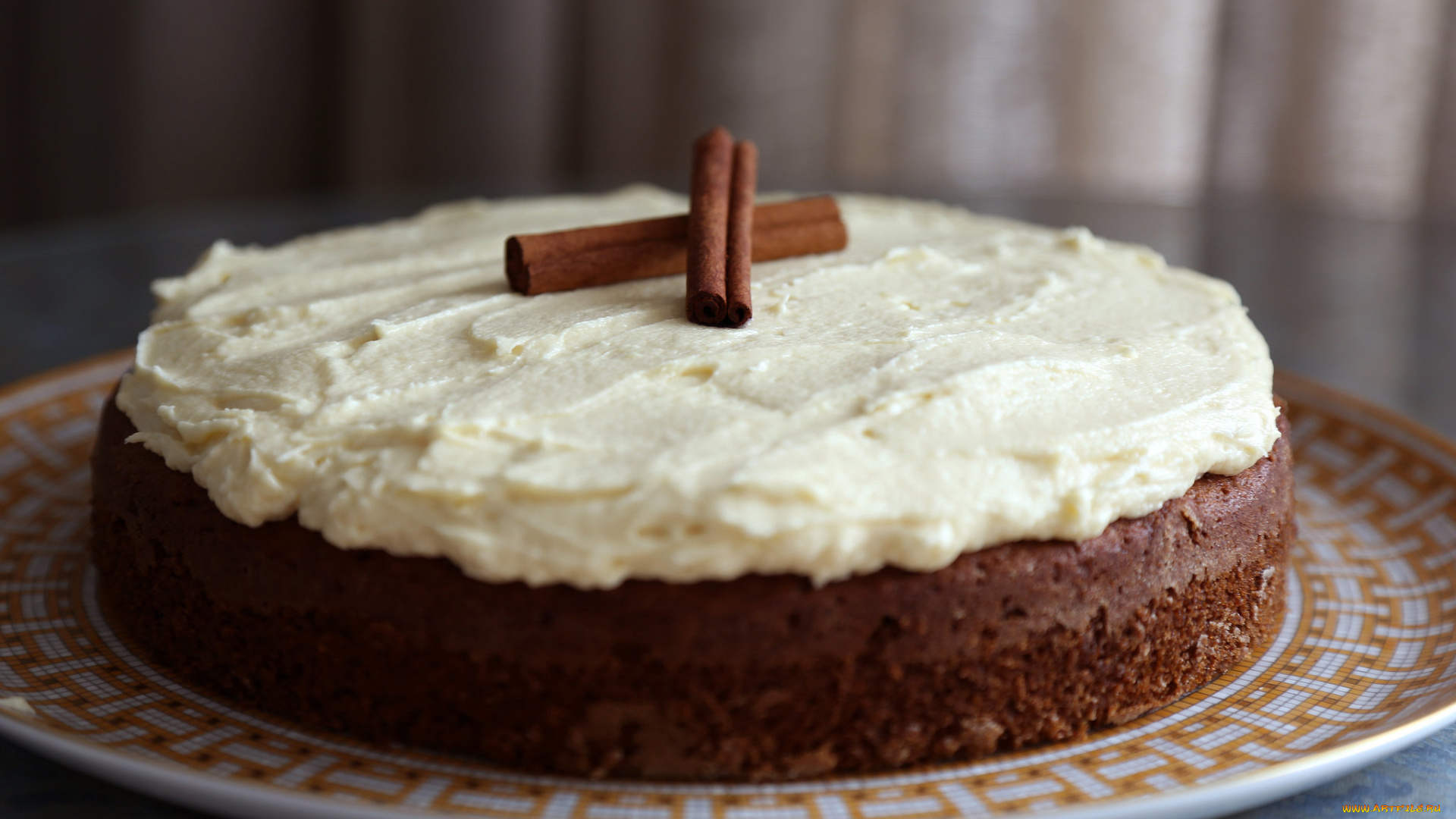 еда, торты, крем, торт, корица