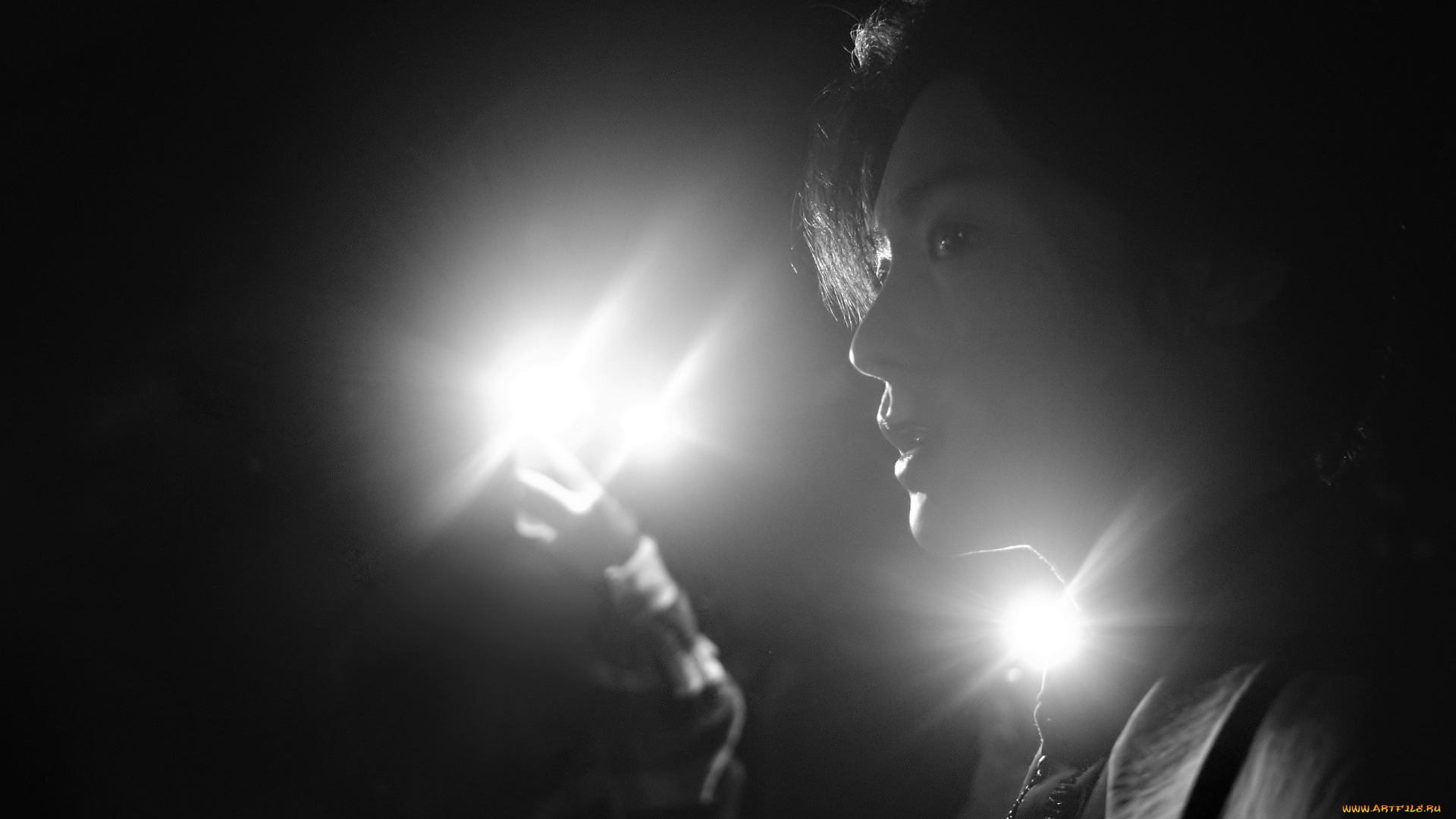 мужчины, hou, ming, hao, лицо, свет