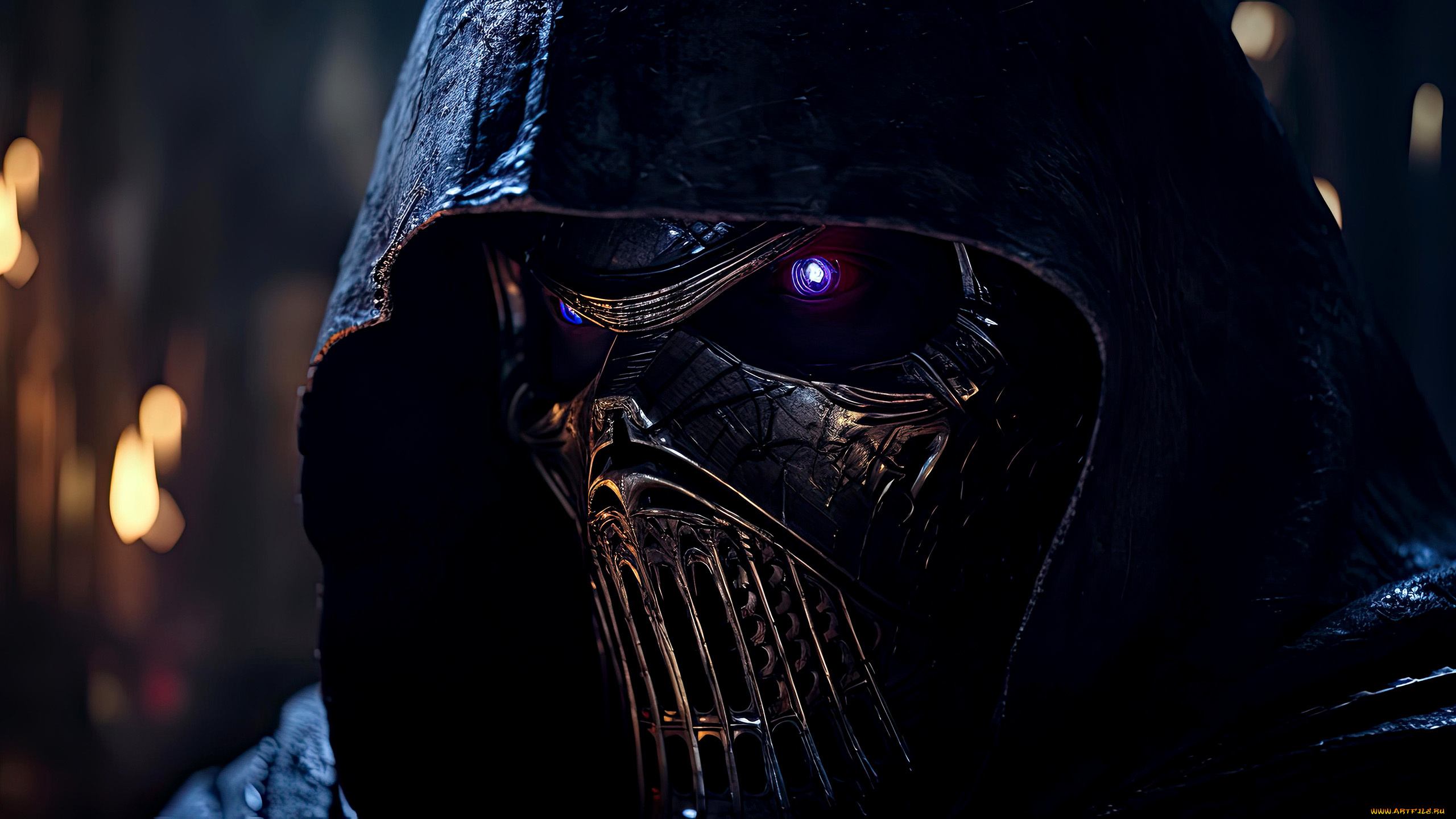 фэнтези, роботы, , киборги, , механизмы, нейросети, графика, нейроарт, ai, art, нейронные, сети, рисунки, нейро, искусство, светящиеся, глаза, капюшон