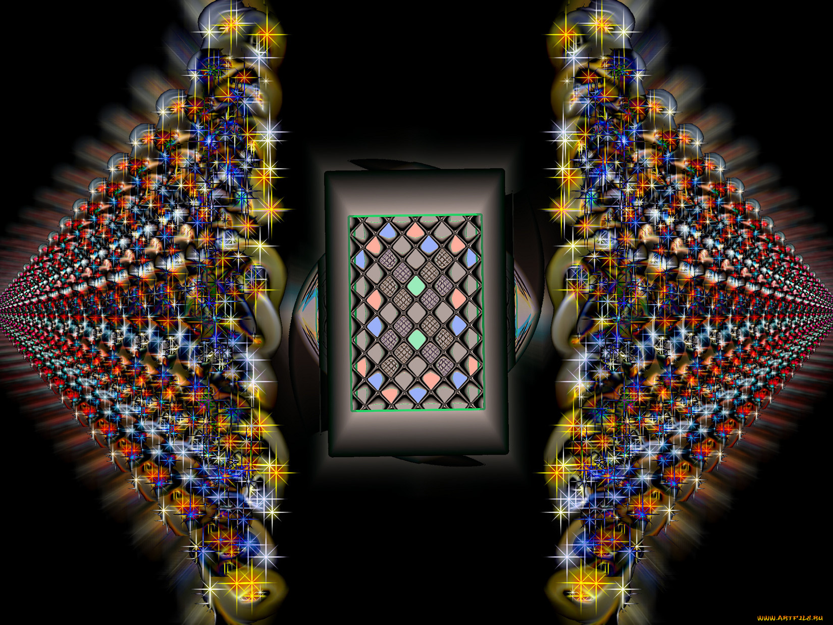 3д, графика, fractal, фракталы