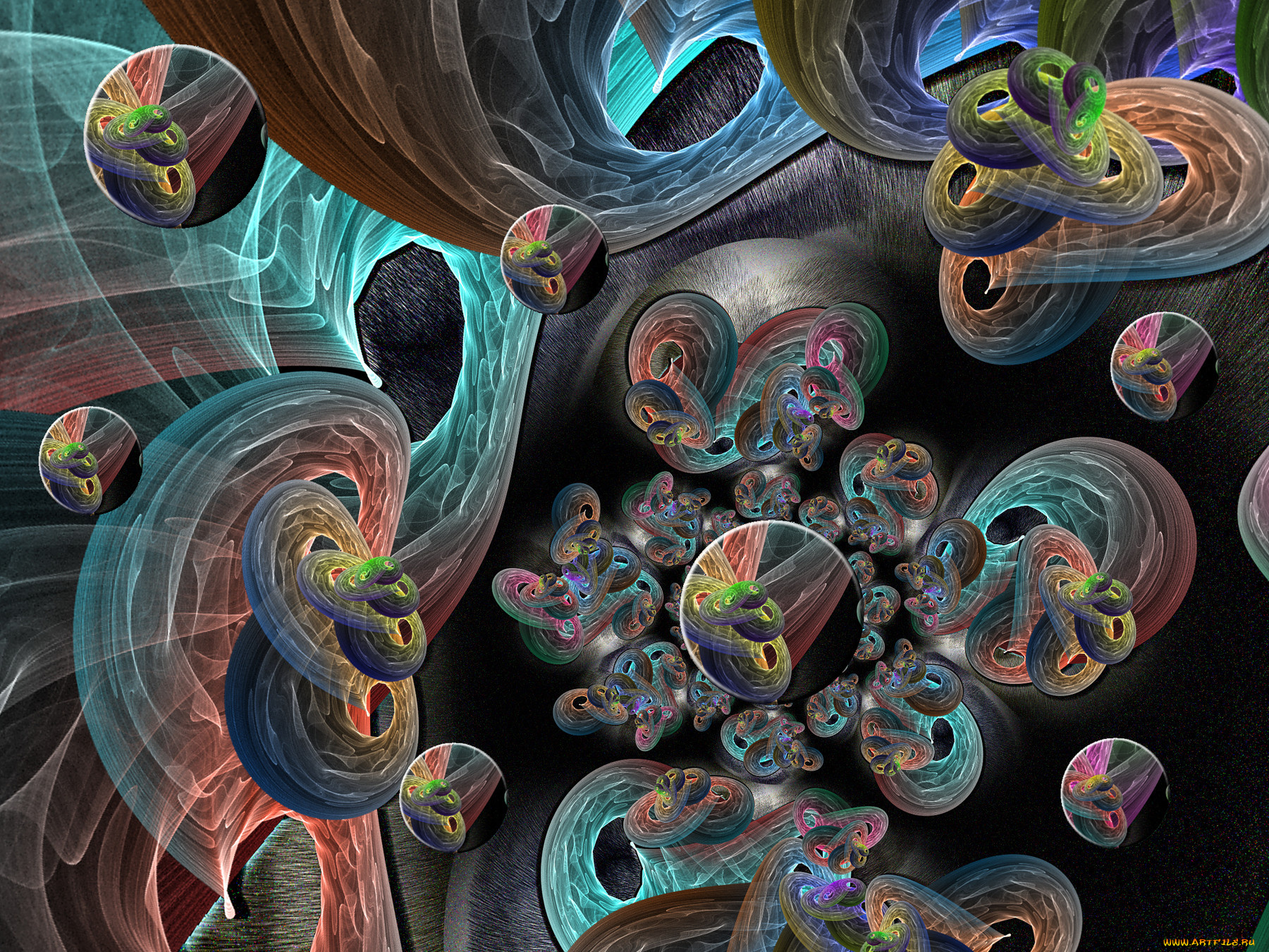 3д, графика, fractal, фракталы