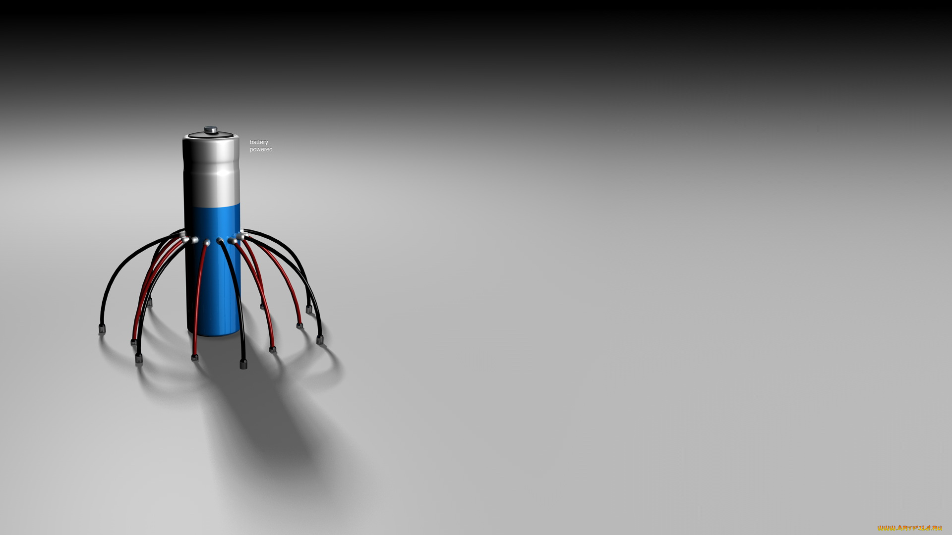 3д, графика, modeling, моделирование, батарейка