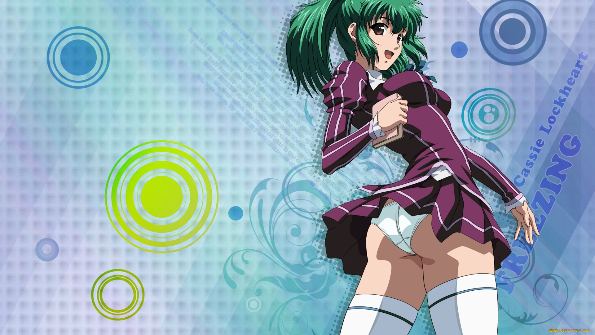 аниме, freezing, девушка