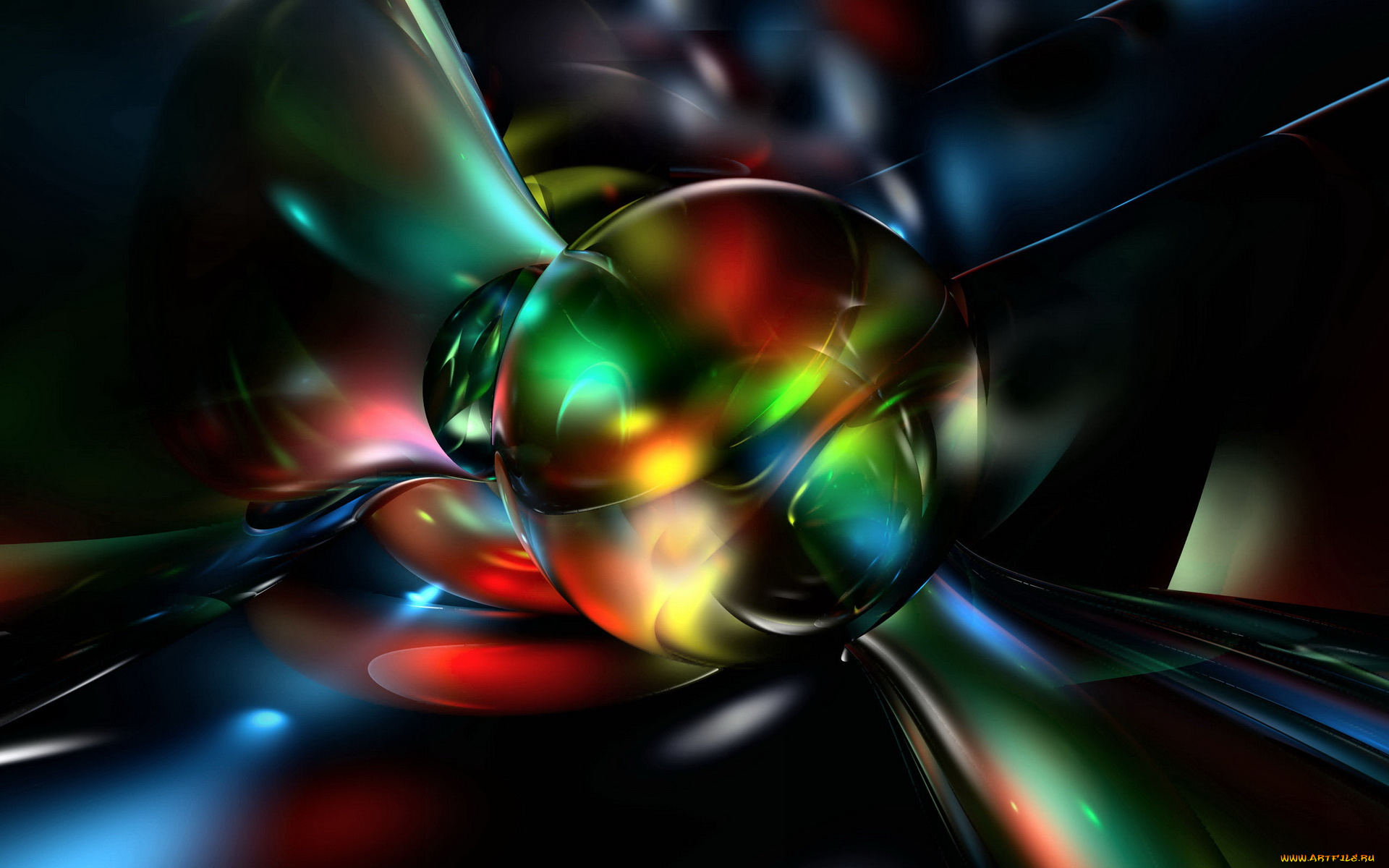 3д, графика, abstract, абстракции, фракталы