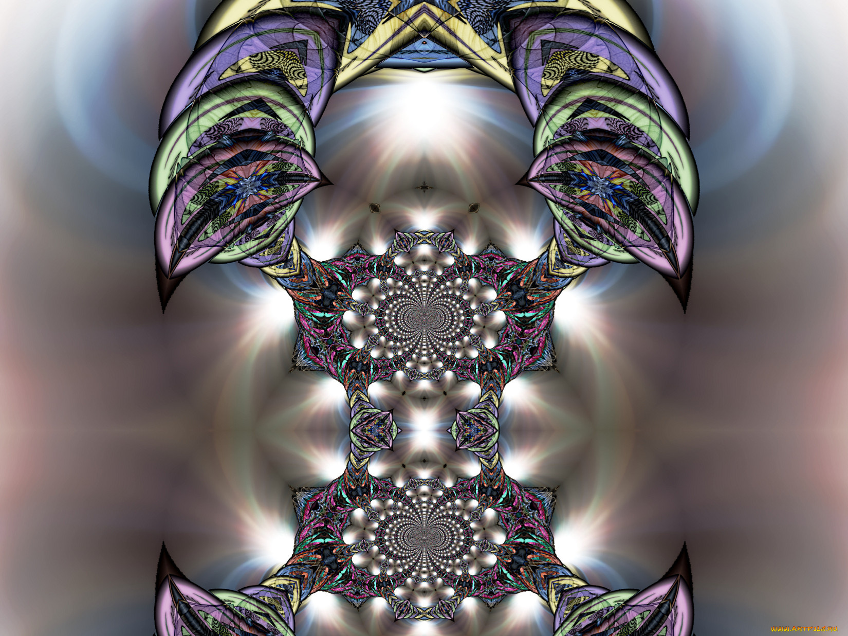 3д, графика, fractal, фракталы, узор, цвета, фон