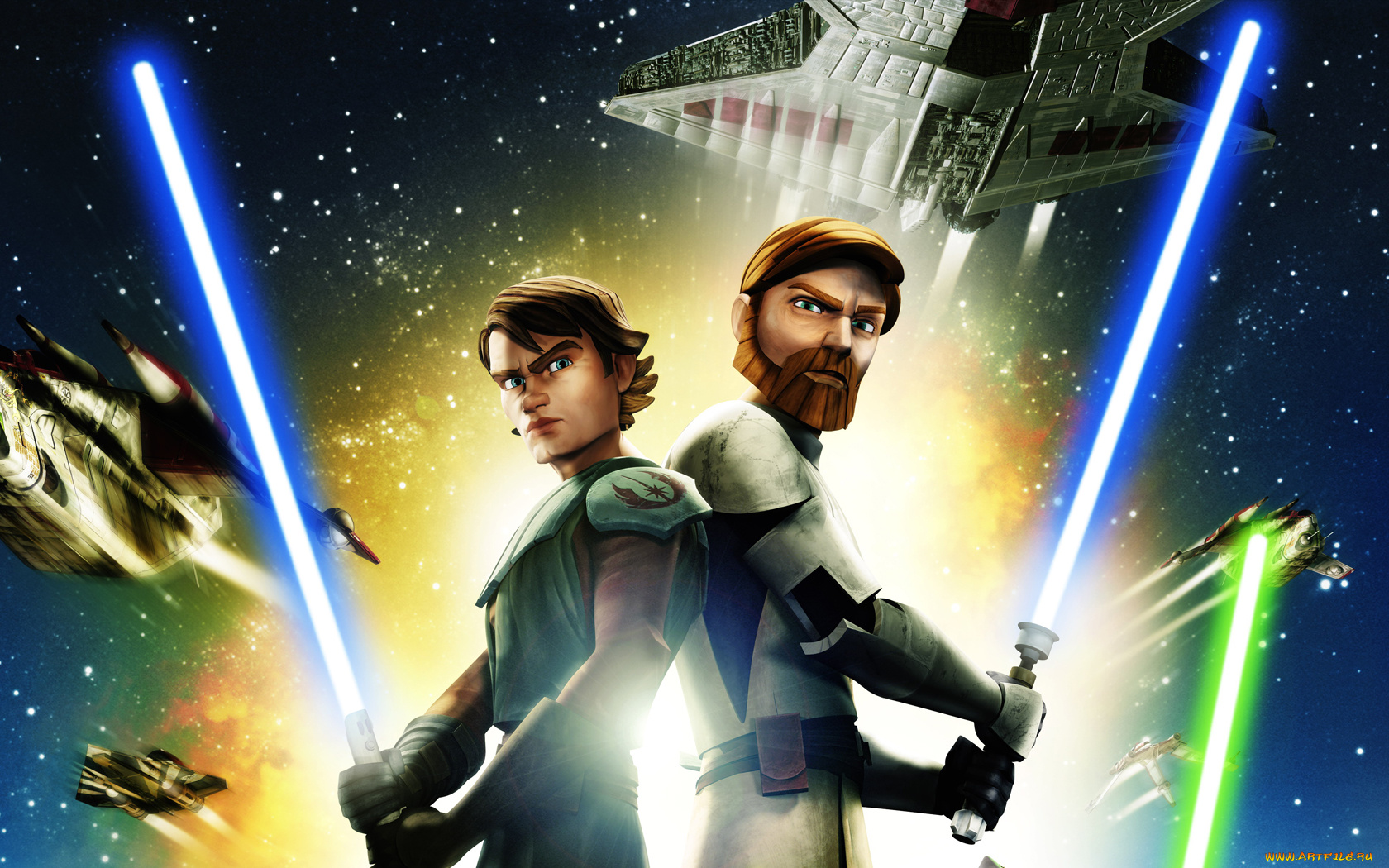 звездные, войны, клонов, мультфильмы, star, wars, the, clone, мечи, джедаи