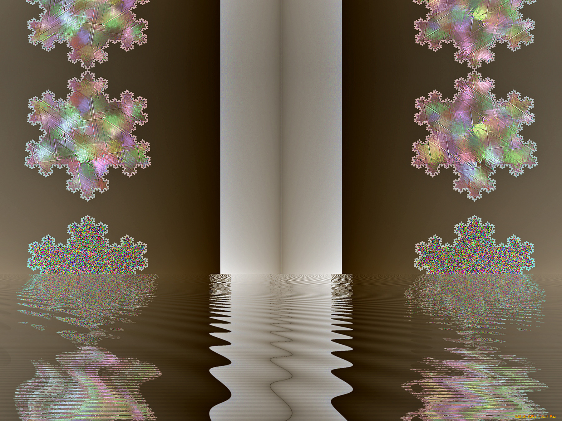 3д, графика, fractal, фракталы, узор, цвета, фон