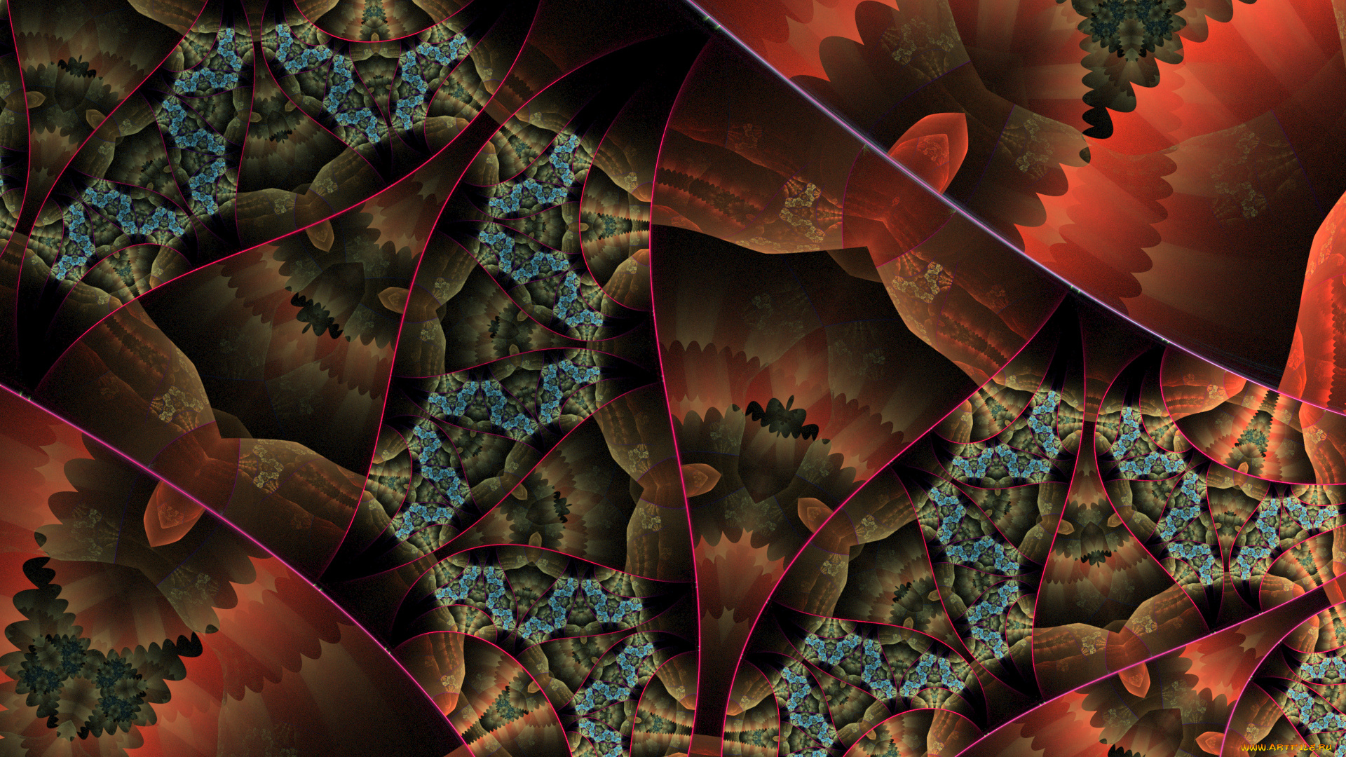 3д, графика, фракталы, , fractal, узор, фон, цвета