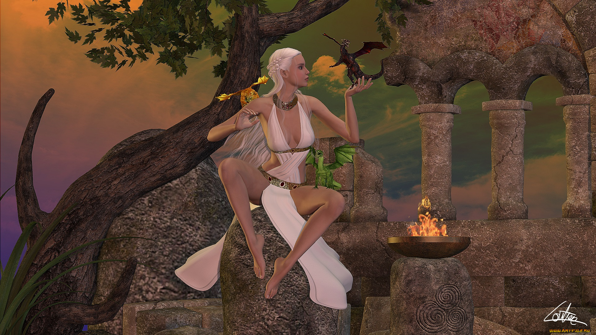 3д, графика, люди, , people, взгляд, девушка