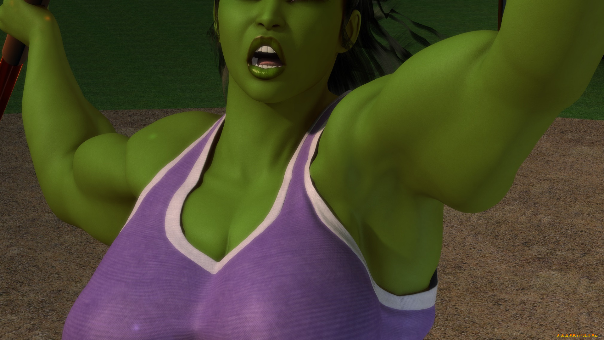 3д, графика, существа, , creatures, халк