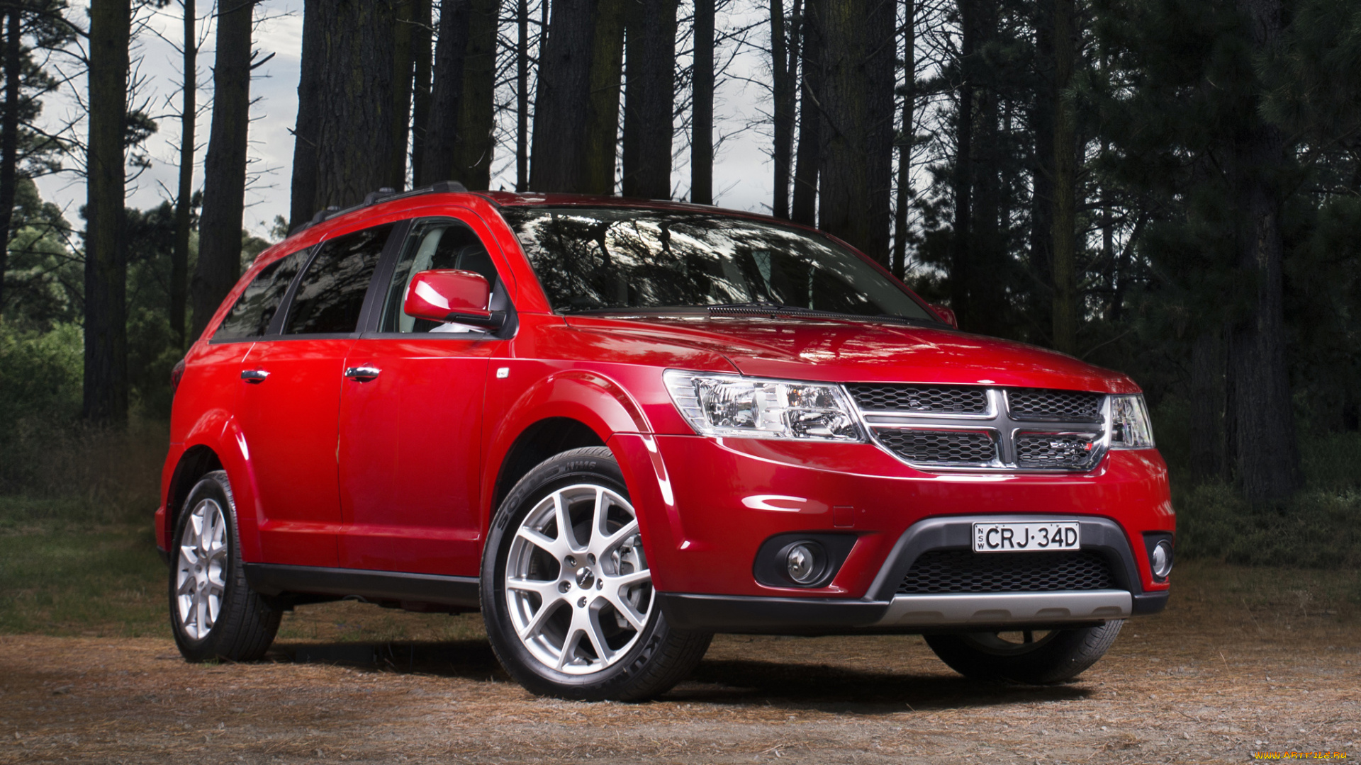 автомобили, dodge, au-spec, rt, journey, красный