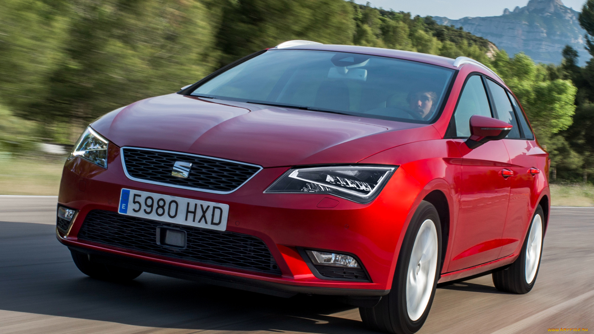 автомобили, seat, 5f, красный, 2014г, st, 4drive, leоn