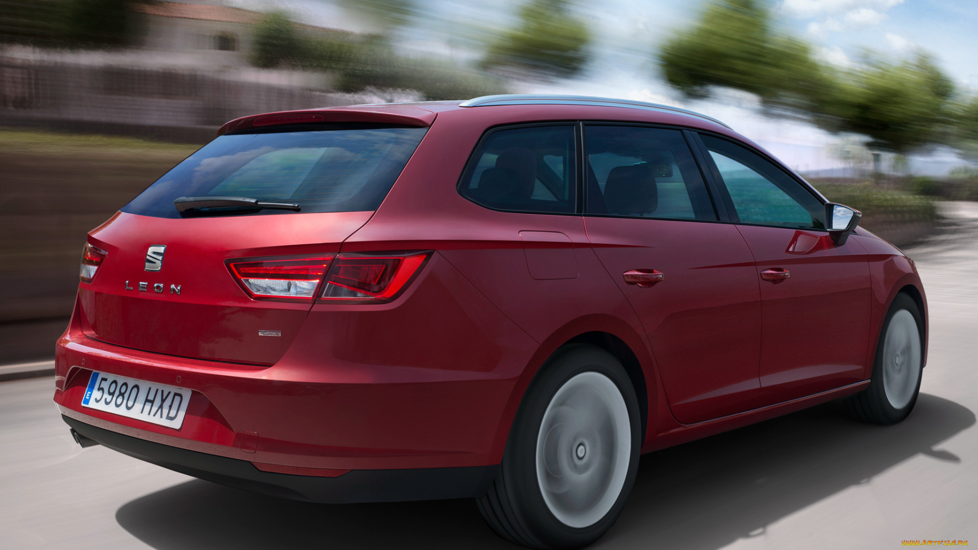 автомобили, seat, красный, 2014г, 5f, st, 4drive, leоn