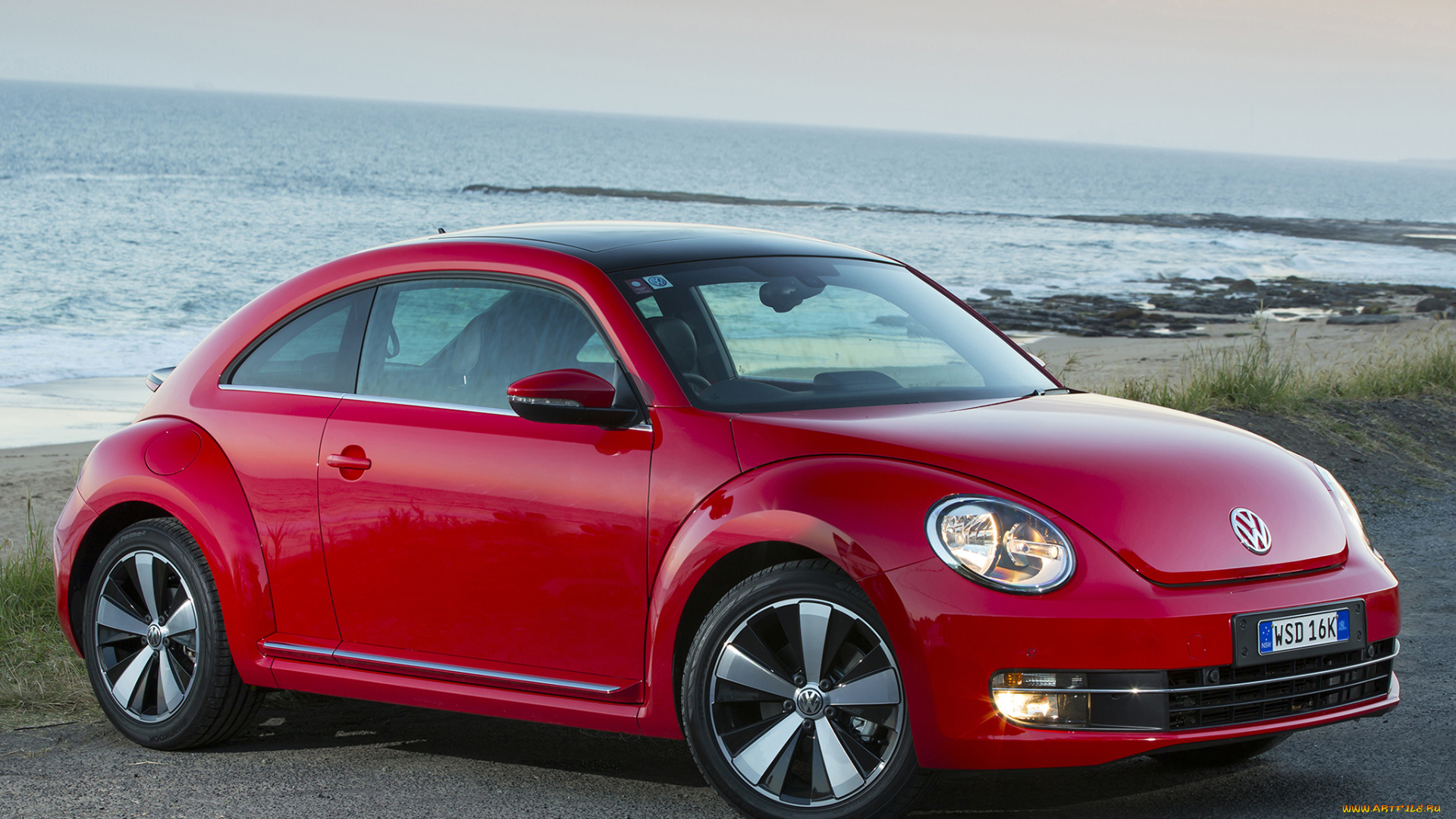 автомобили, volkswagen, beetle, au-spec, красный