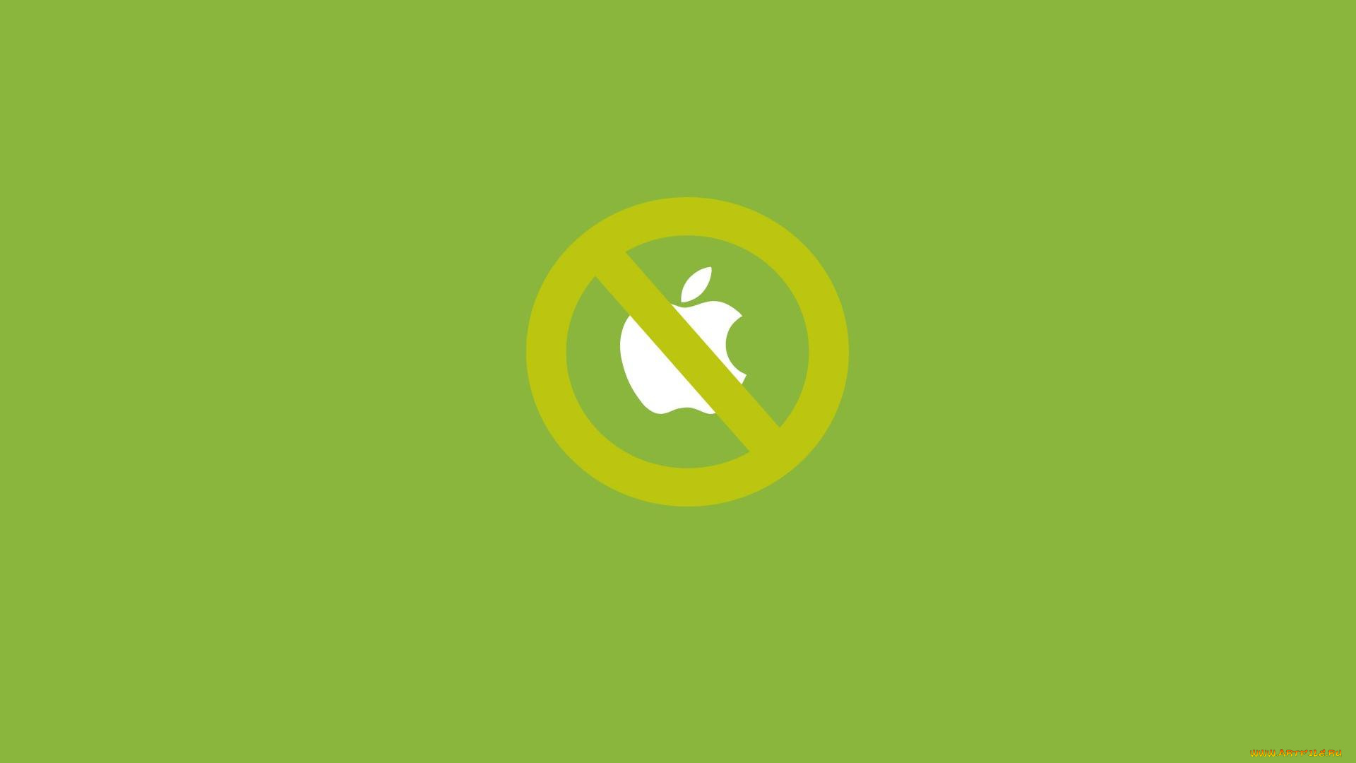 компьютеры, apple, зеленый