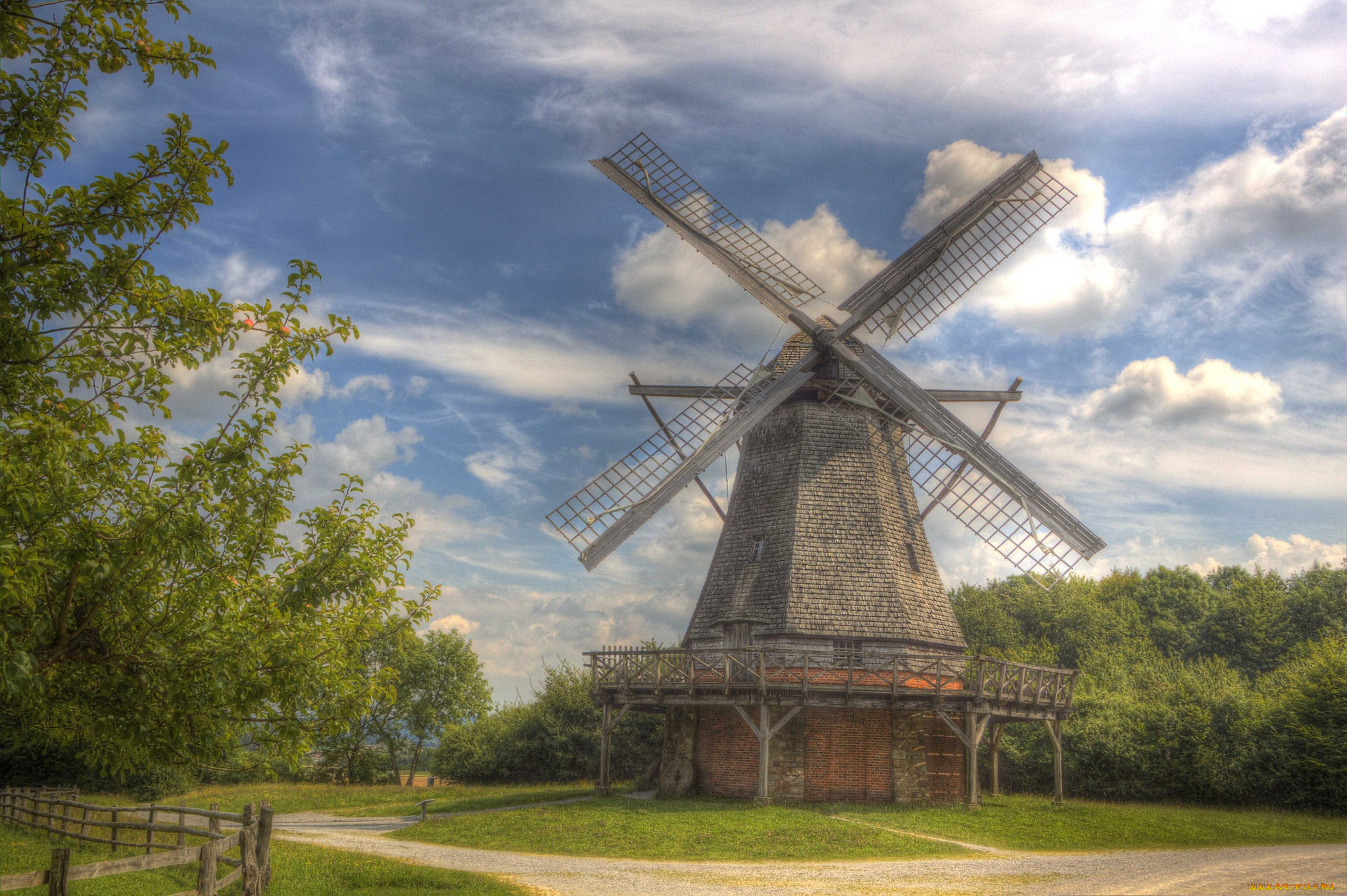 разное, мельницы, ветряк, мельница