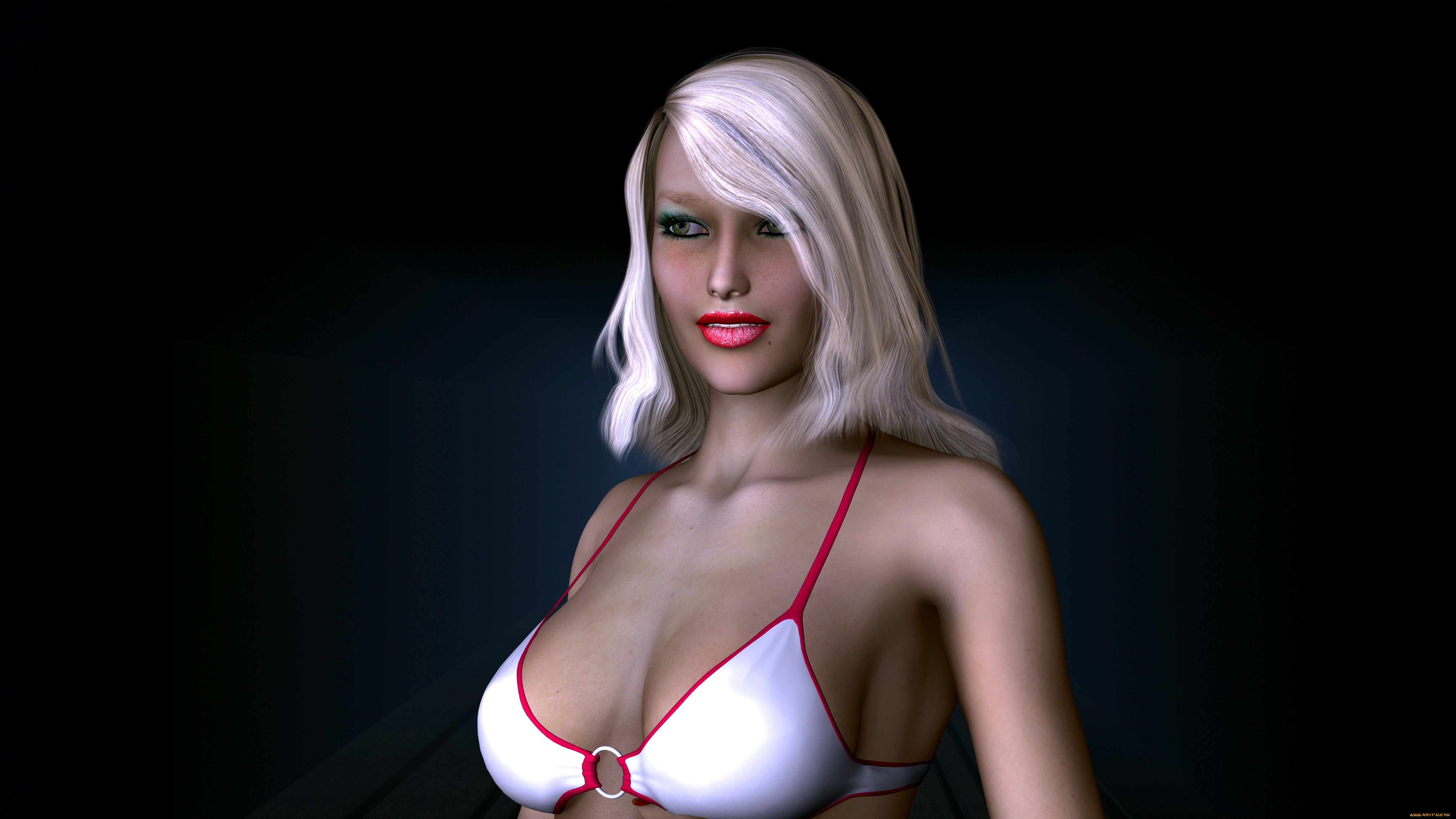 3д, графика, люди, , people, девушка, взгляд