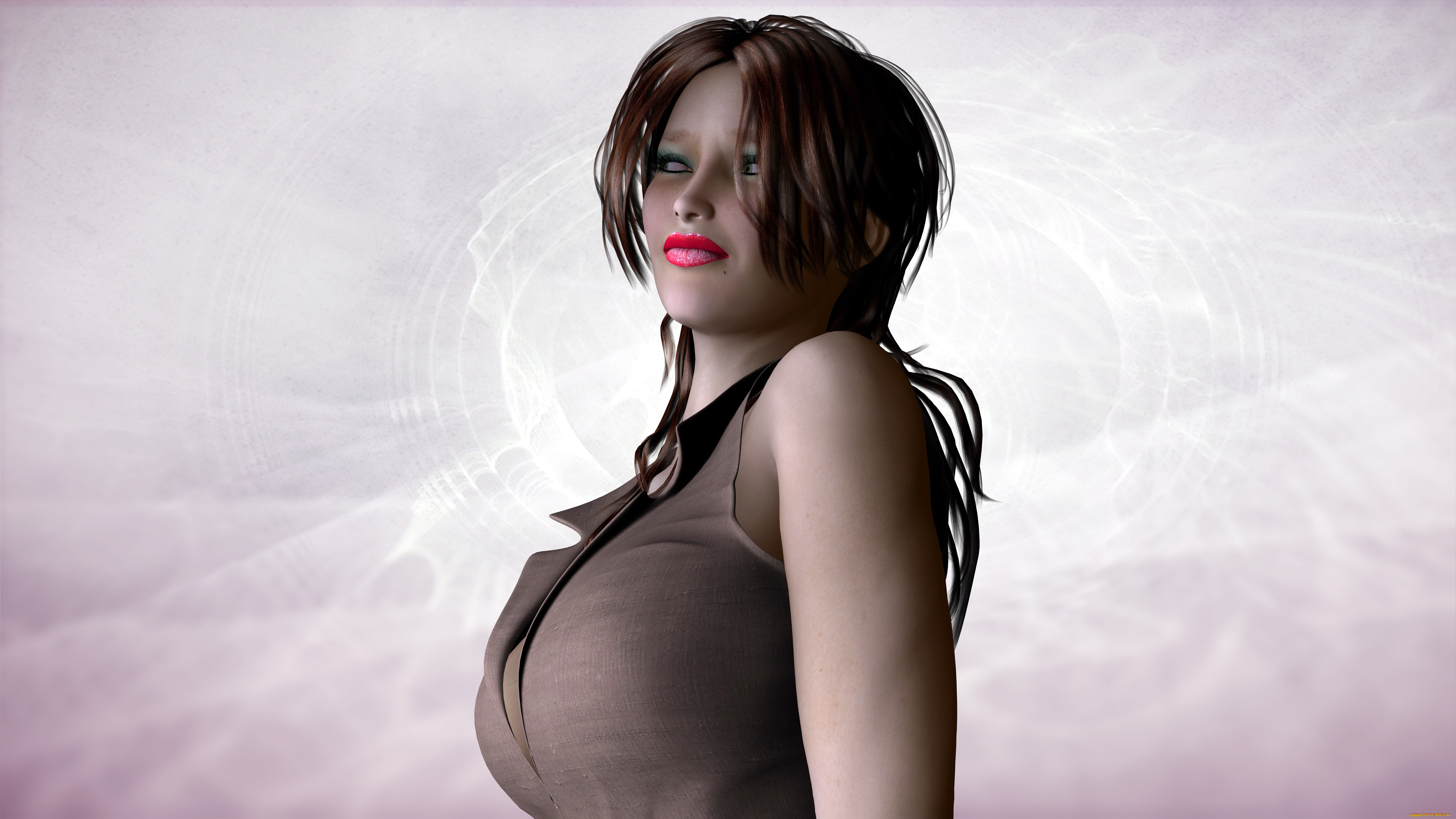 3д, графика, люди, , people, взгляд, девушка