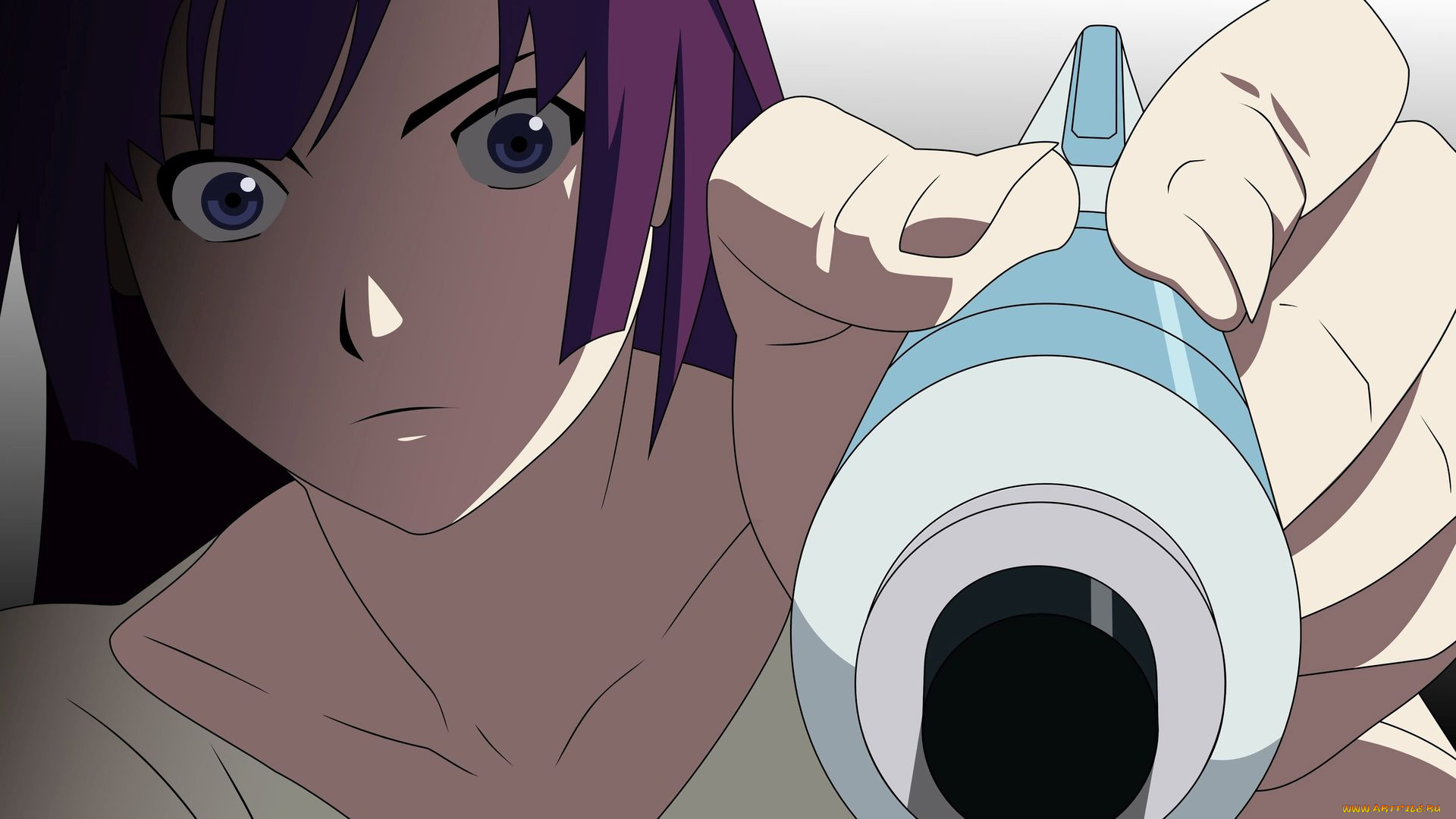 аниме, bakemonogatari, senjougahara, hitagi, ручка, фон, взгляд, девушка