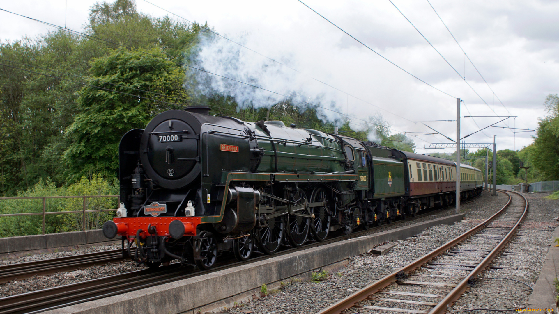 техника, паровозы, дорога, железная, паровоз, рельсы