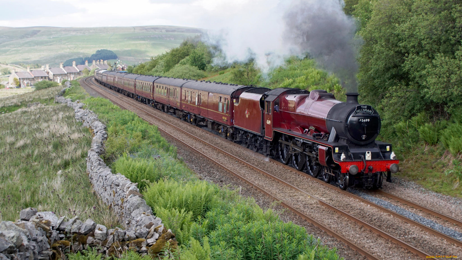 техника, паровозы, дорога, железная, паровоз, рельсы