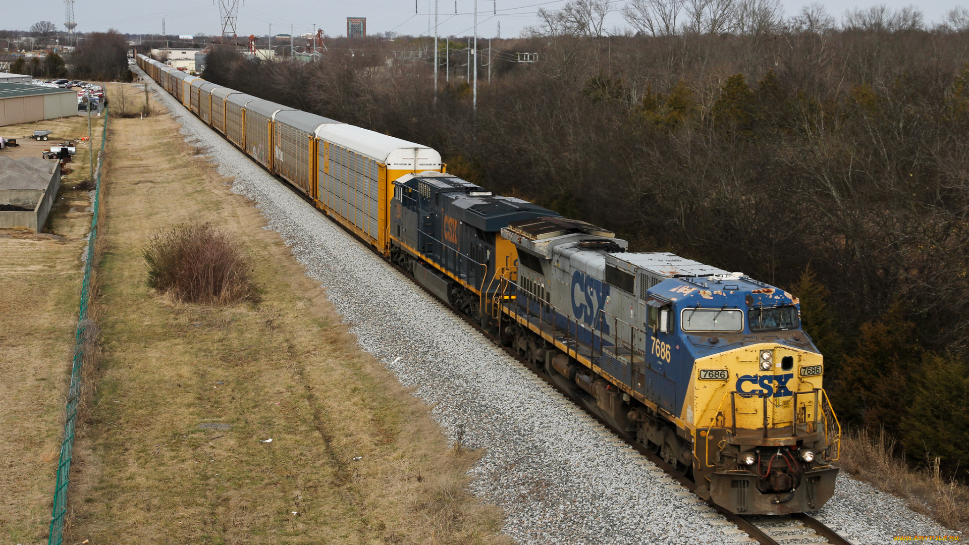 техника, поезда, состав, локомотив, дорога, рельсы, железная