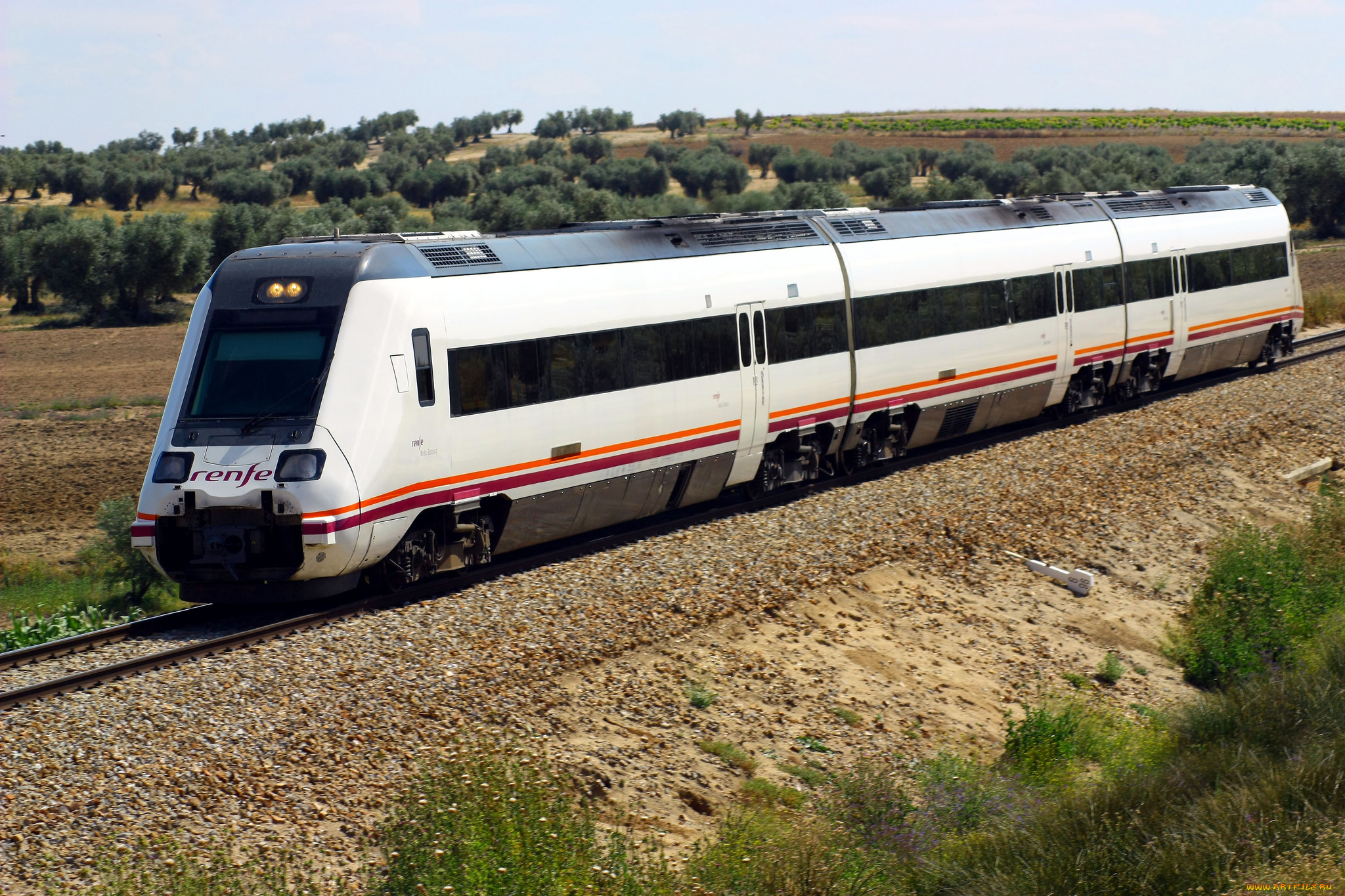 техника, поезда, железная, дорога, рельсы, локомотив, состав